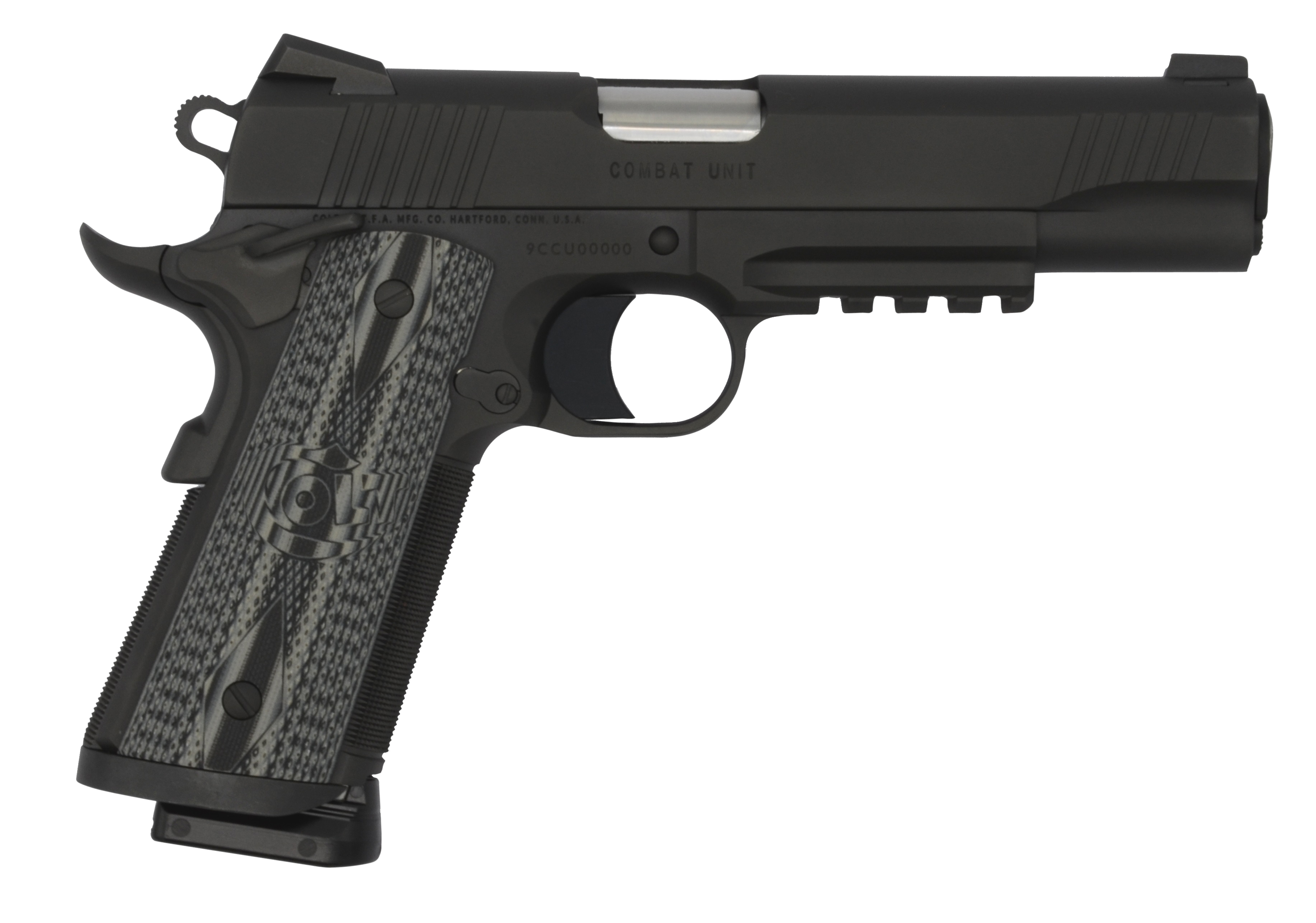 COLT O1080RGCCU CCU RAIL 45ACP MTBLK DLC