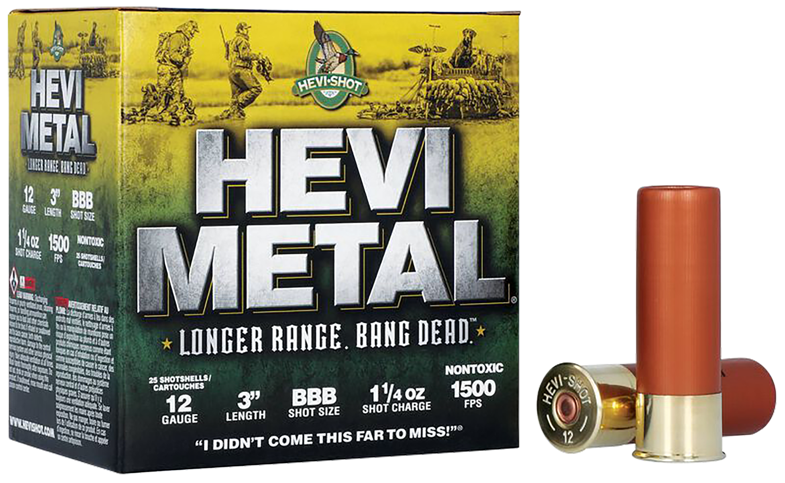 HEVI HS38008 HEVIMETAL LR 12 3IN BBB 11/4 25/10