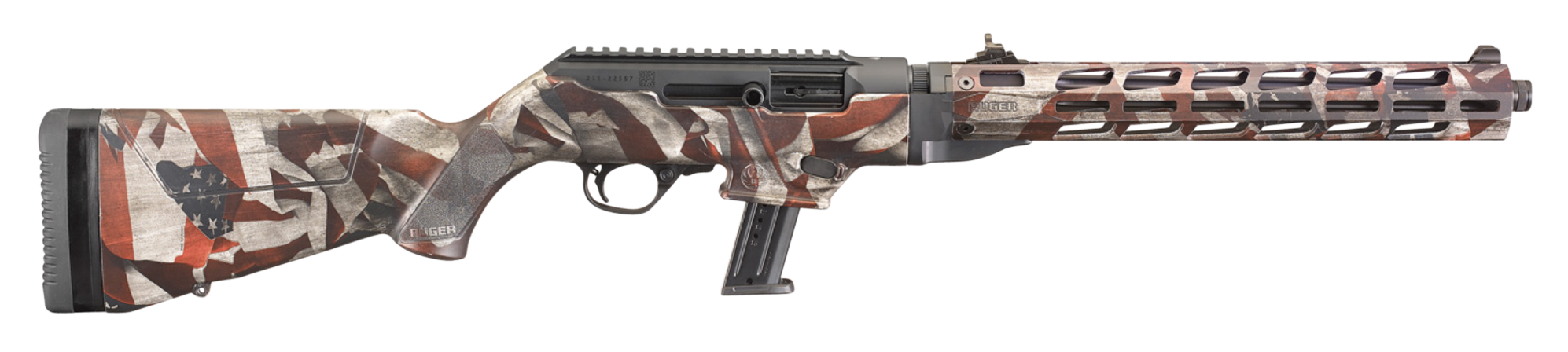 RUG 19121 PC CARB 9MM 16.12 TB AMERFLAG 17R