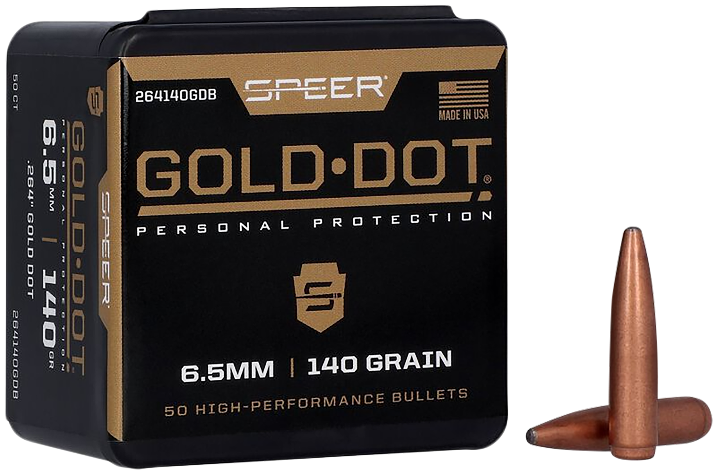 SPEER 264140GDB BULL .264 140 BONDED SP 50/20