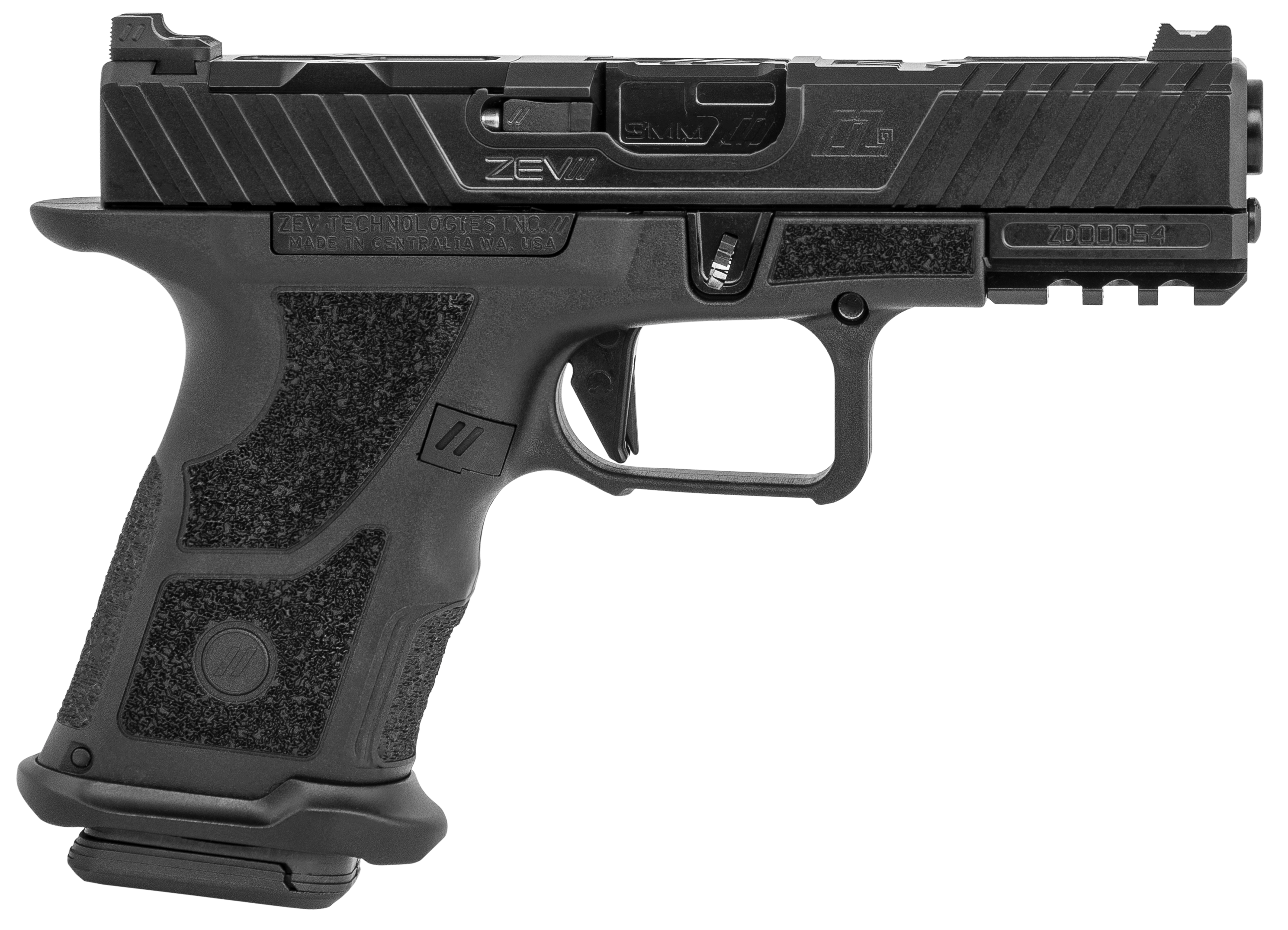 ZEV OZ9 Compact Pistol - 9mm 19+1 - Black