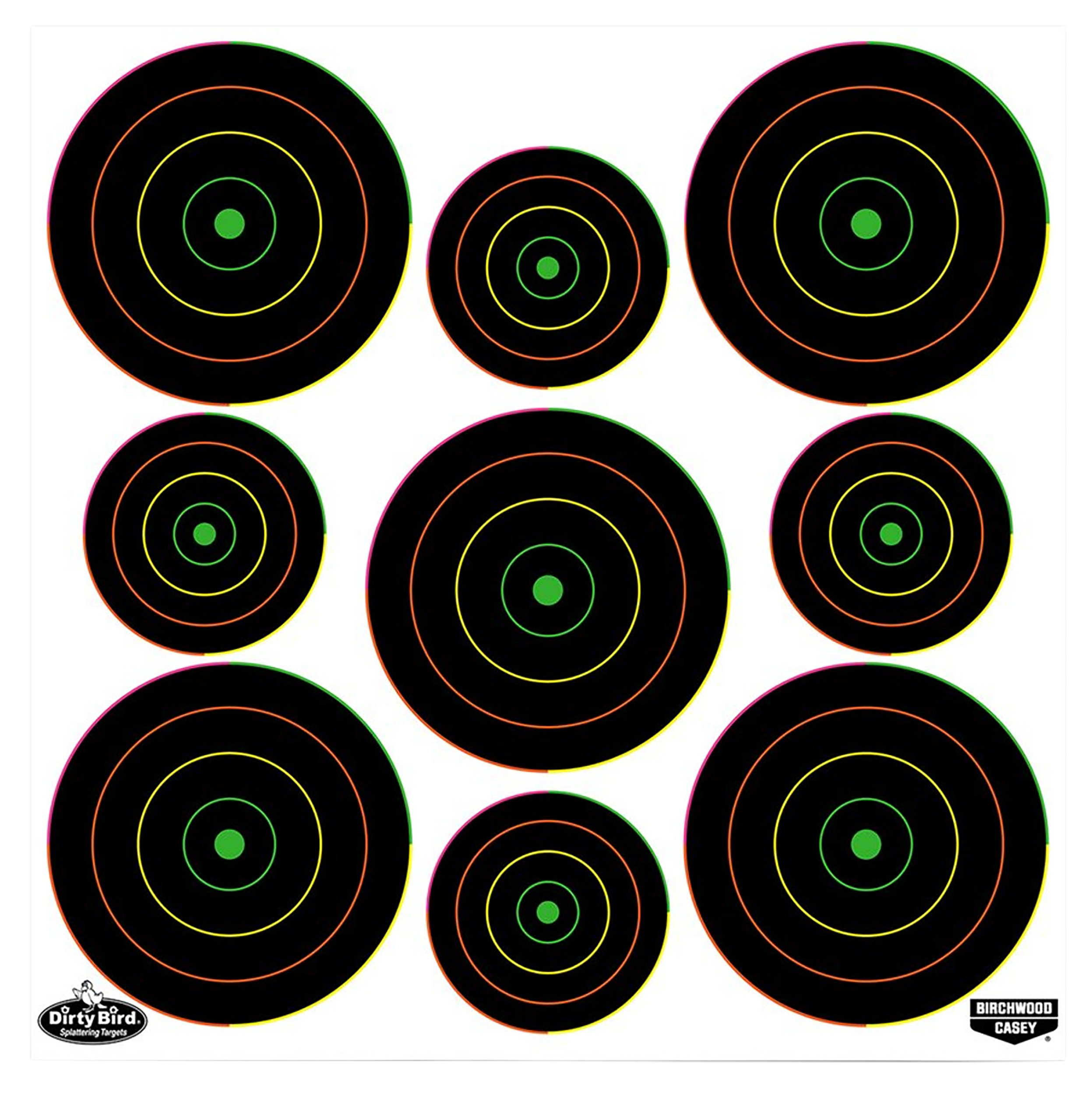 BIR 35828 DIRTYBRD 2&3"BLLYE MLTCLR 20PK