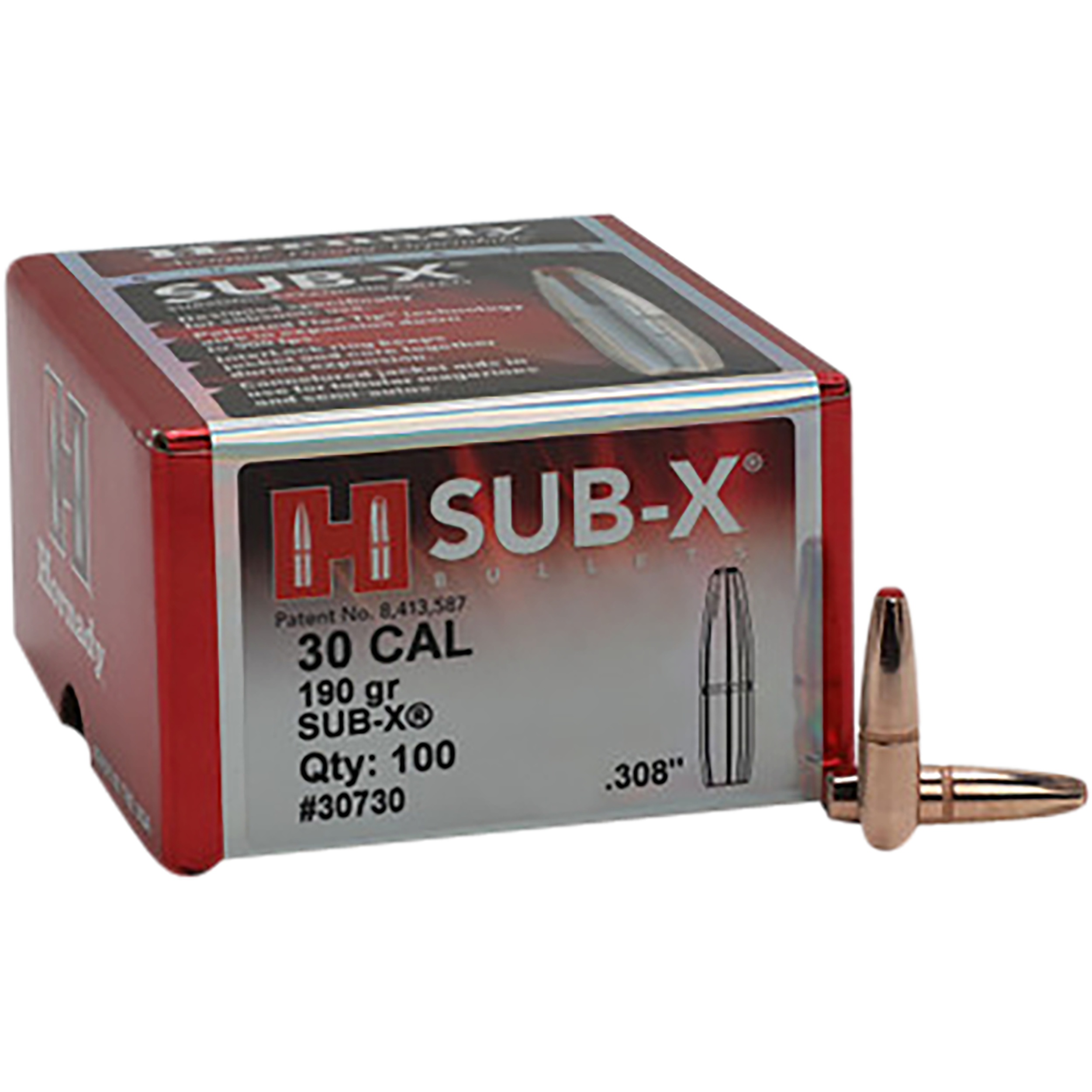 HORN 30730 BULL .308 190 SUB-X 100/15