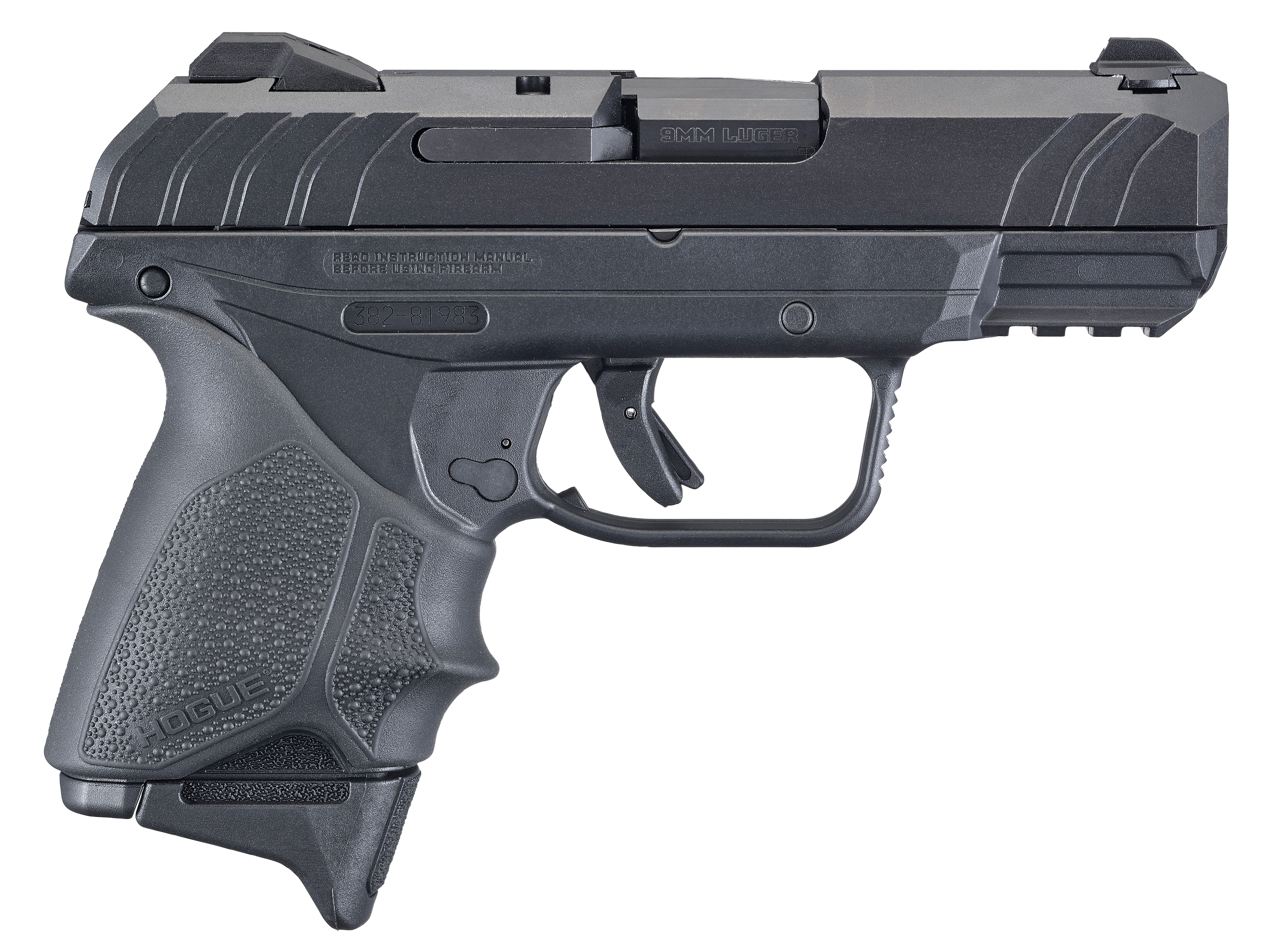 RUG 3829 SECRTY9 9MM 3.42 CMP HOGUE 10R