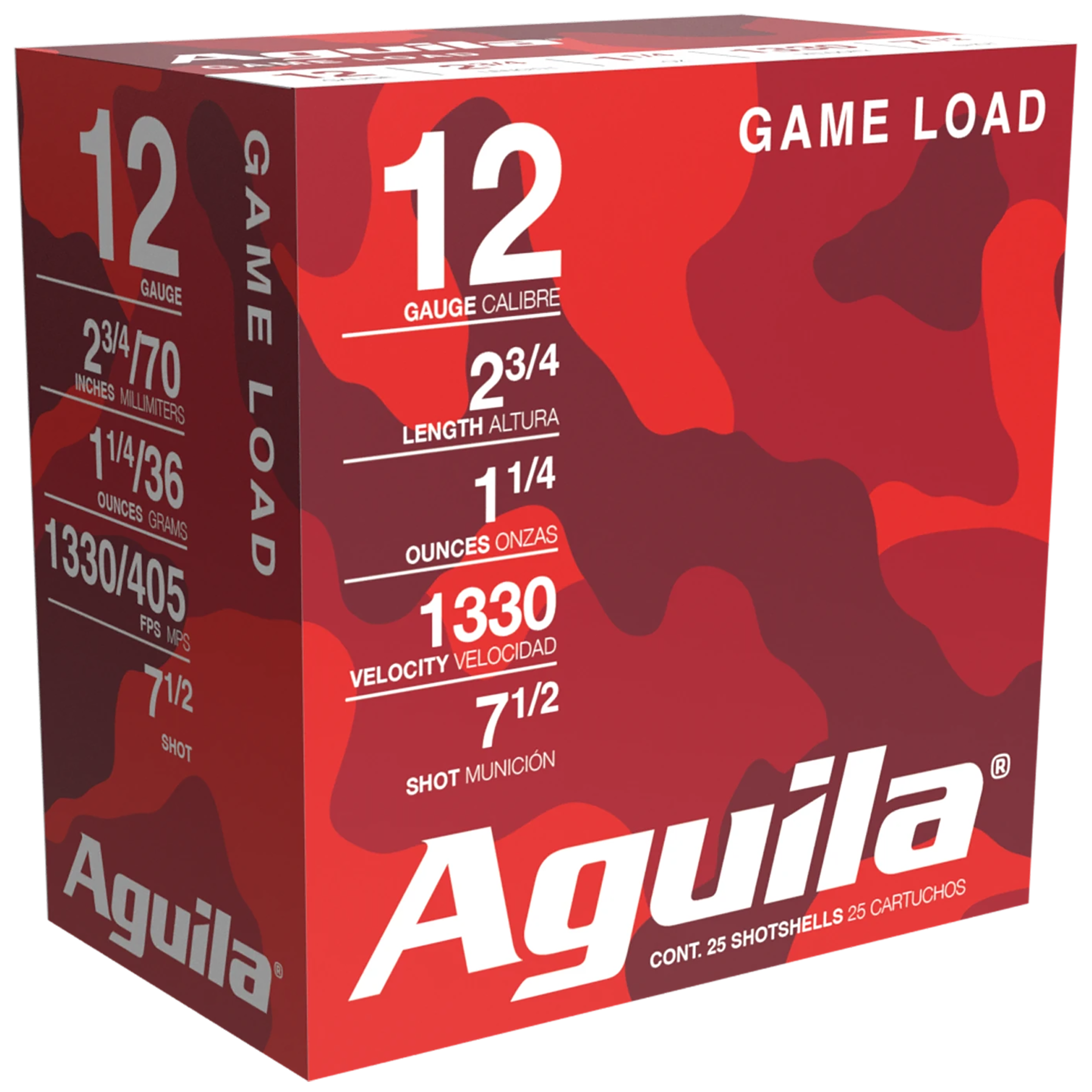 AGUILA 1CHB1207 GAME HV 12G 2.75 #7.5 1-1/4 25/10