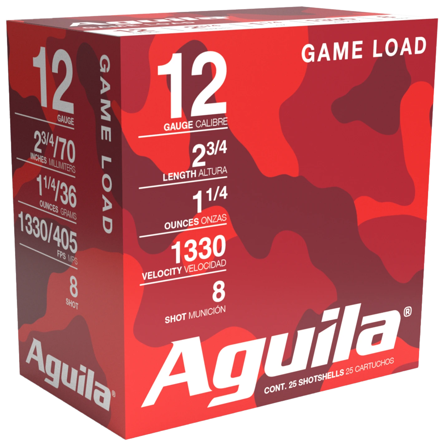AGUILA 1CHB1208 GAME HV 12G 2.75 #8 1-1/4 25/10