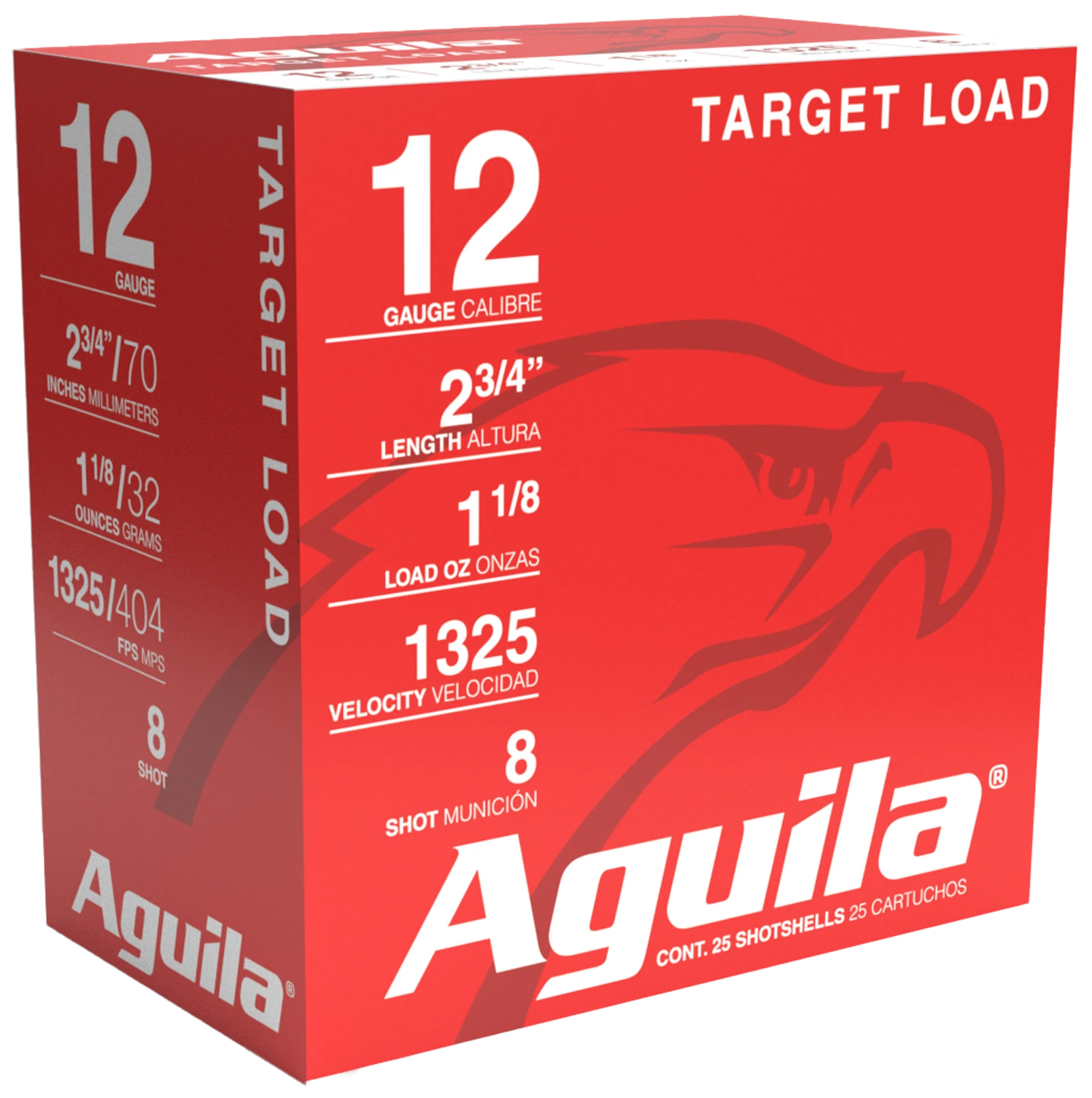 AGUILA 1CHB1248 SPORTING 12G 2.75 #8 1-1/8 25/10