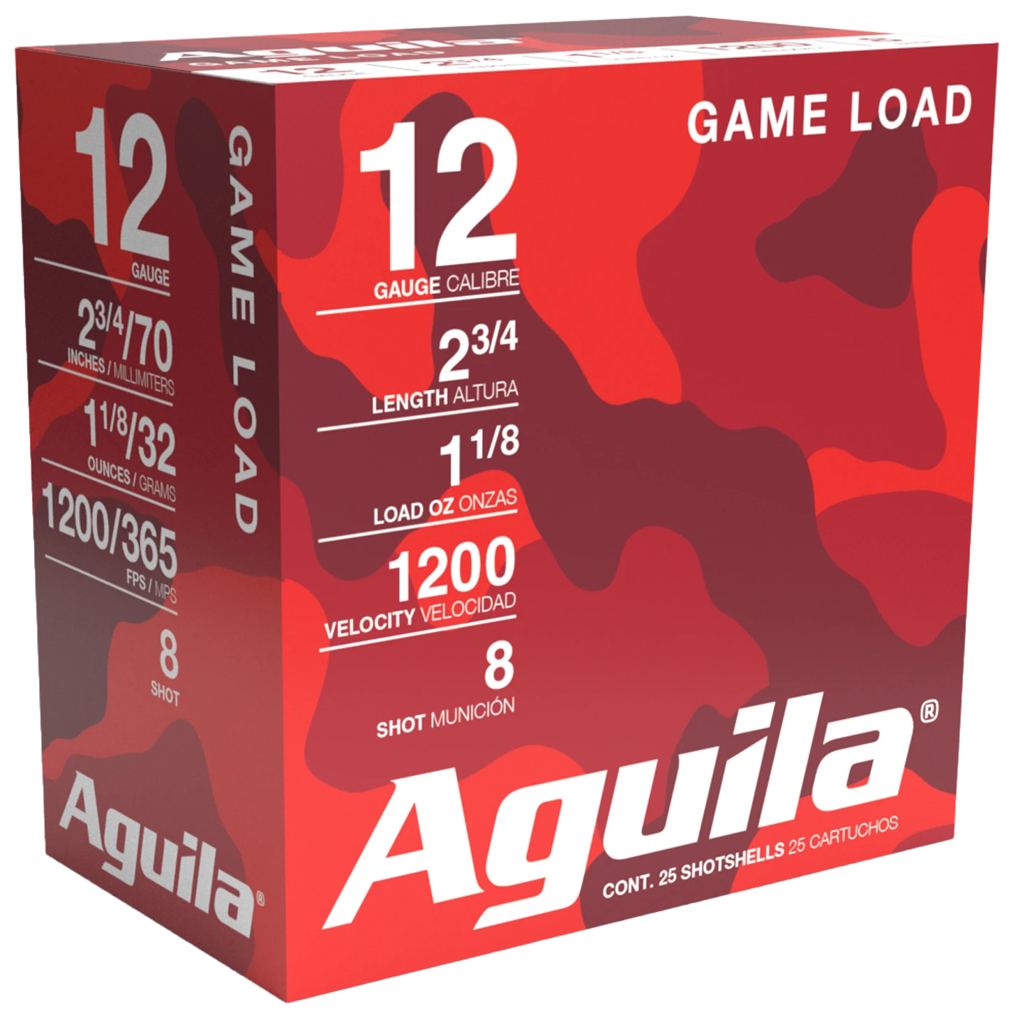 AGUILA 1CHB1218 GAME 12G 2.75 #8 11/8 25/10