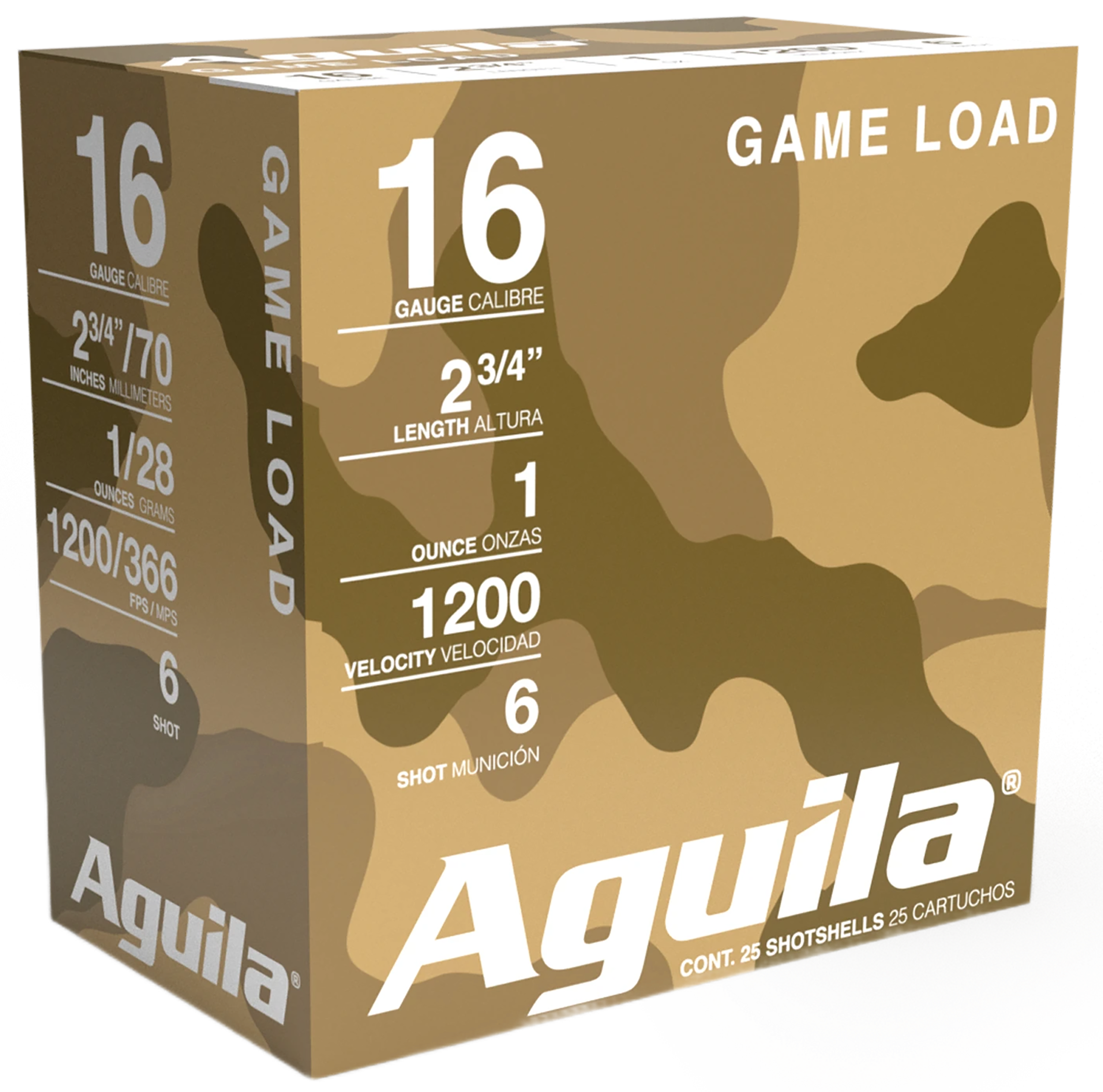 AGUILA 1CHB1616 GAME LD 16G 2.75 #6 1OZ 25/10