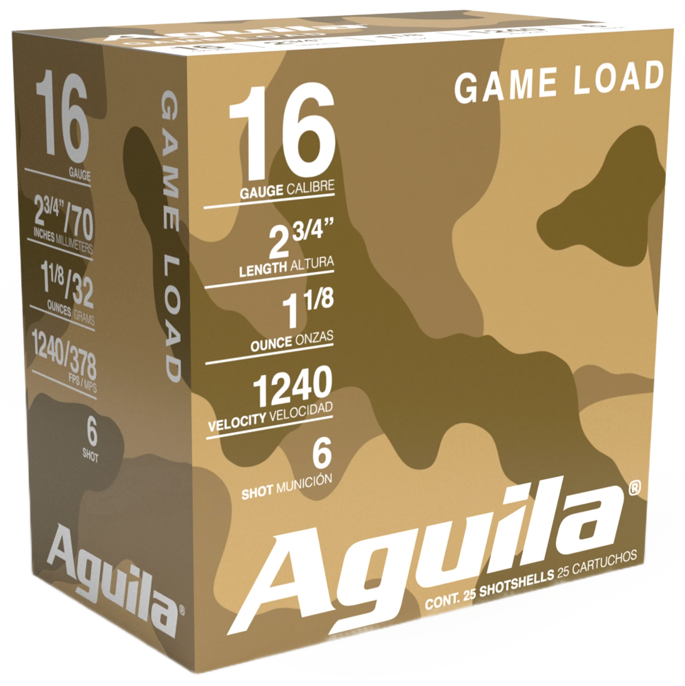 AGUILA 1CHB1606 GAME LD 16G 2.75 #6 11/8 25/10