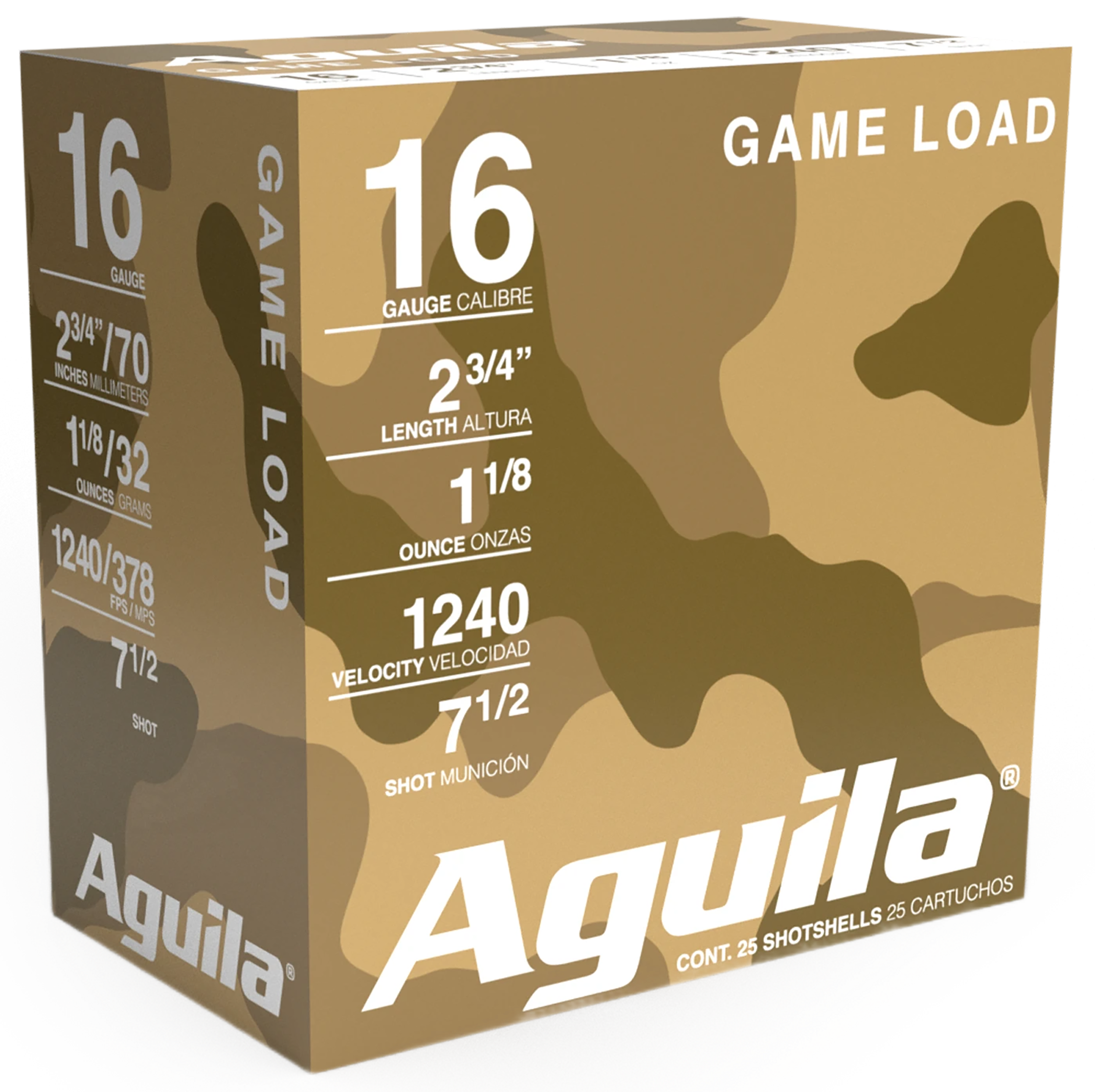 AGUILA 1CHB1607 GAME 16G 2.75 #7.5 11/8 25/10
