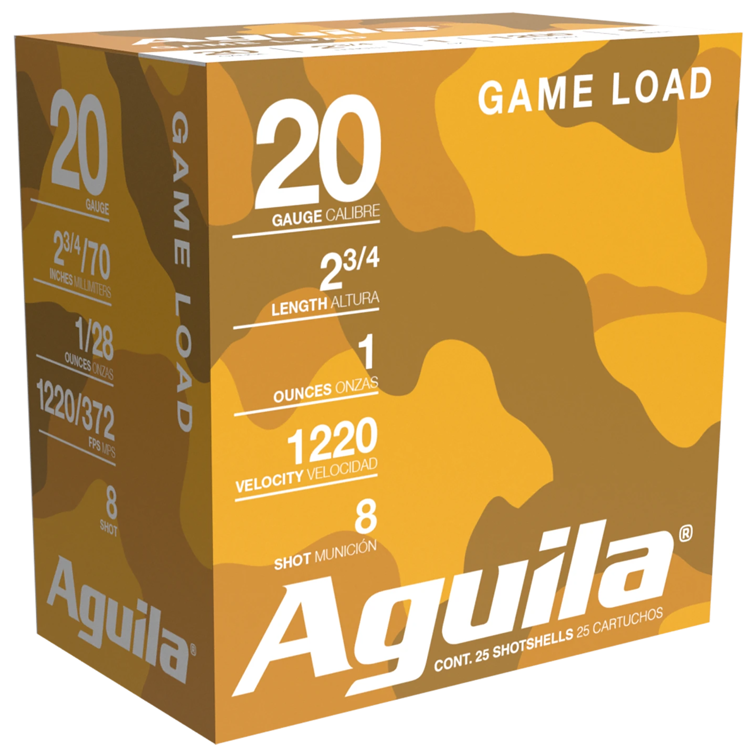 AGUILA 1CHB2048 GAME LD 20G 2.75 #8 1OZ 25/10