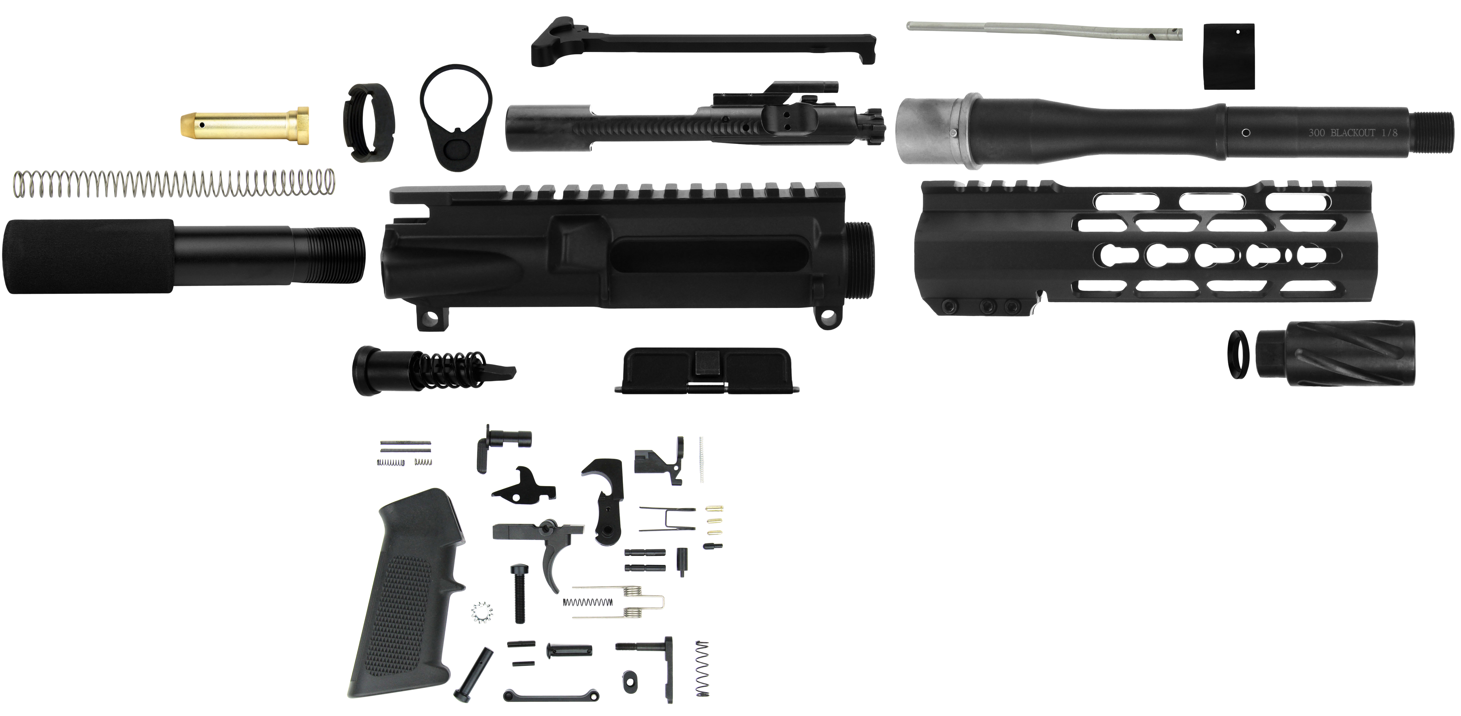 TACFIRE SS-PK300LPK7-K KEYMOD 300 PST BUILD KIT