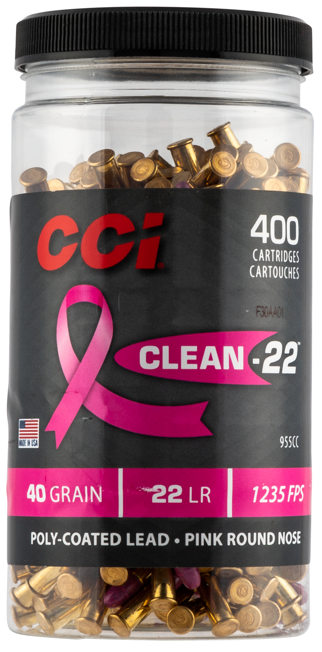 CCI 955CC 22LR TRGT CLN PNK 40 HV *BTTLE 400/08