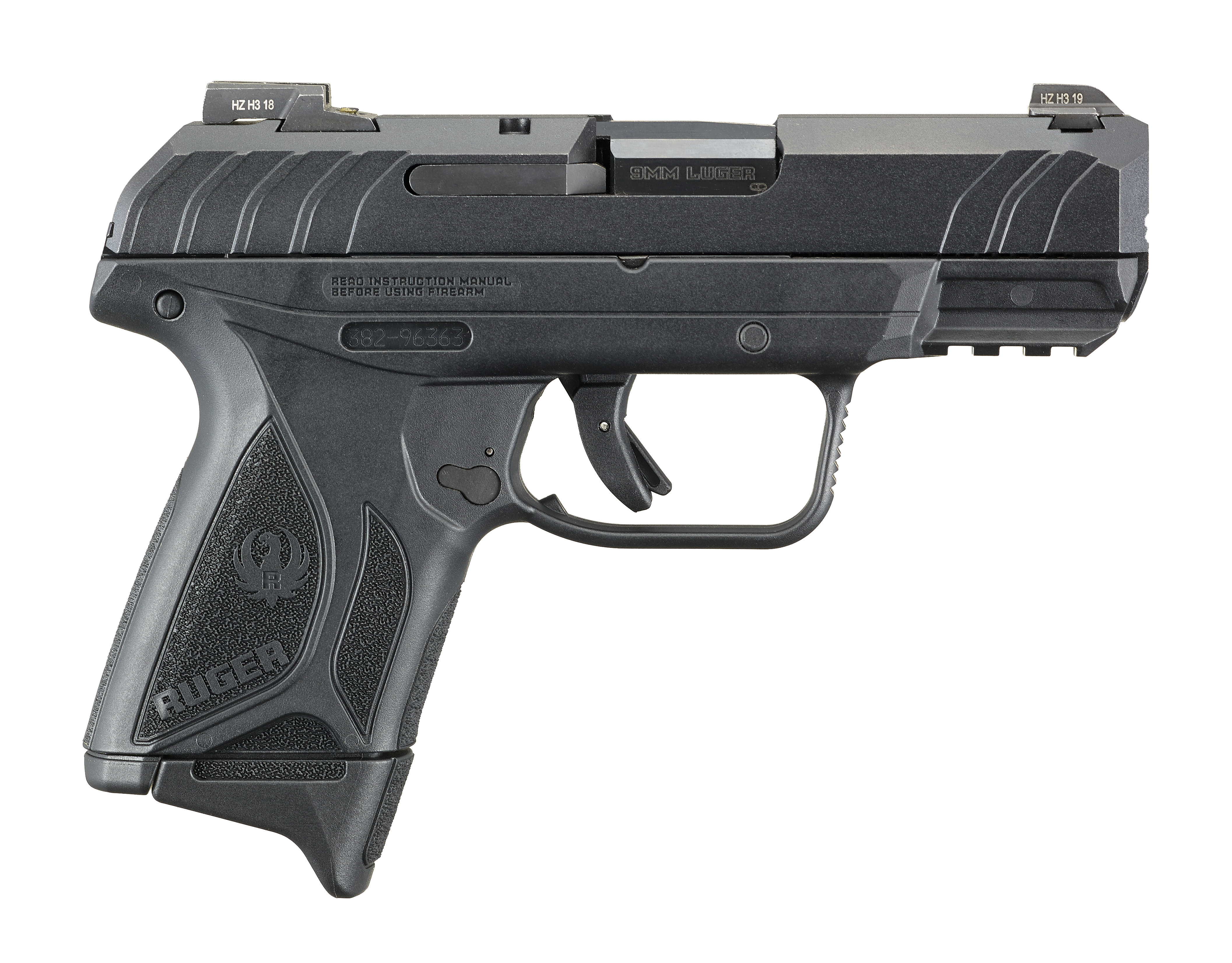RUG 3815 SECRTY9 9MM 3.4 PRO CMP 10R BL