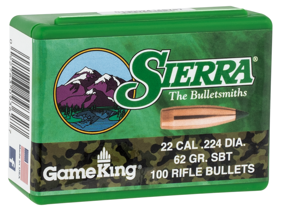 SIERRA 9362 .224 62 SBT GAMEKING 100