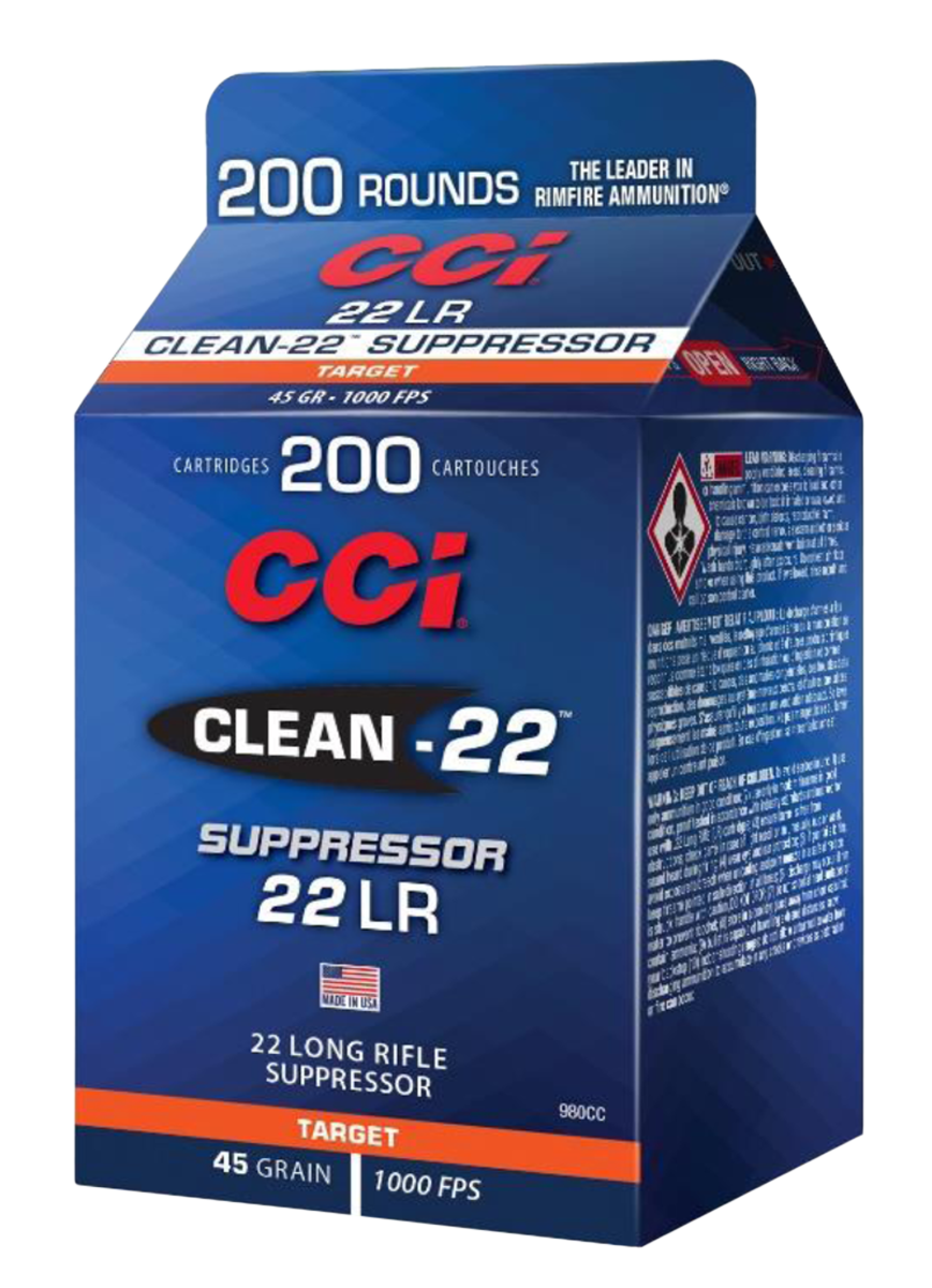 CCI 980CC 22LR SUPPRSS CLN 45 LRN 200/10