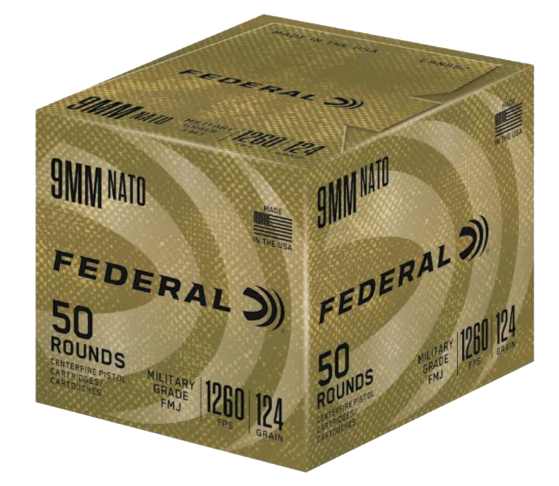 FED C9N882 9MMLG 124 MLTRY FMJ 50/10
