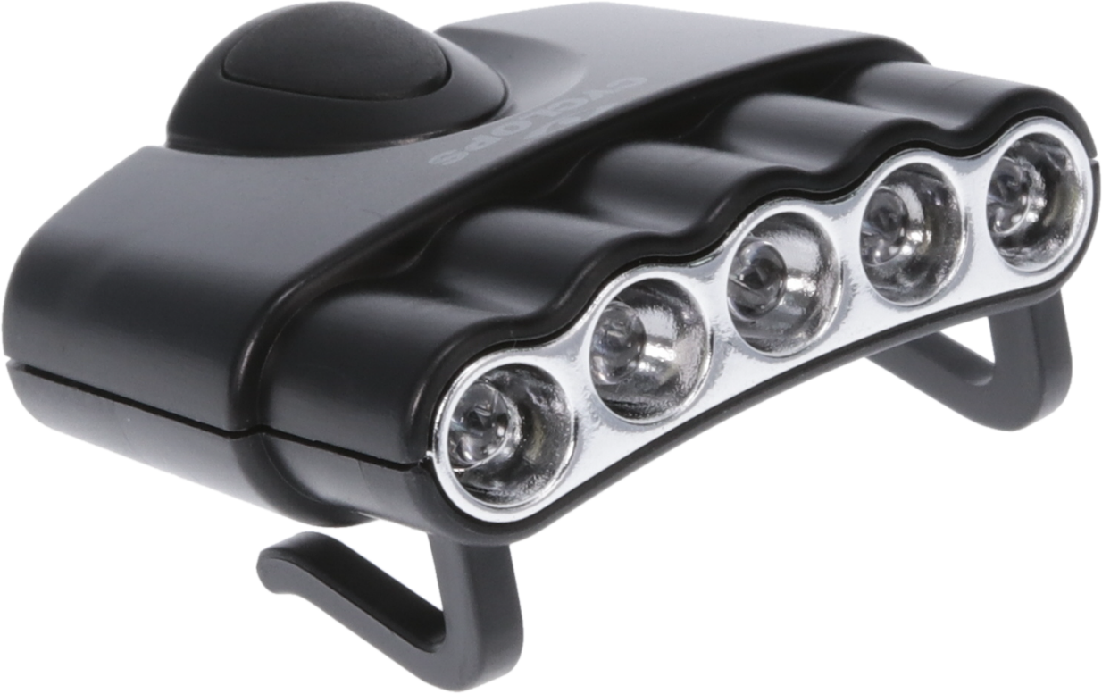 CYCLP CYC-HC5-W 5 LED WHITE HAT CLIP LIGHT