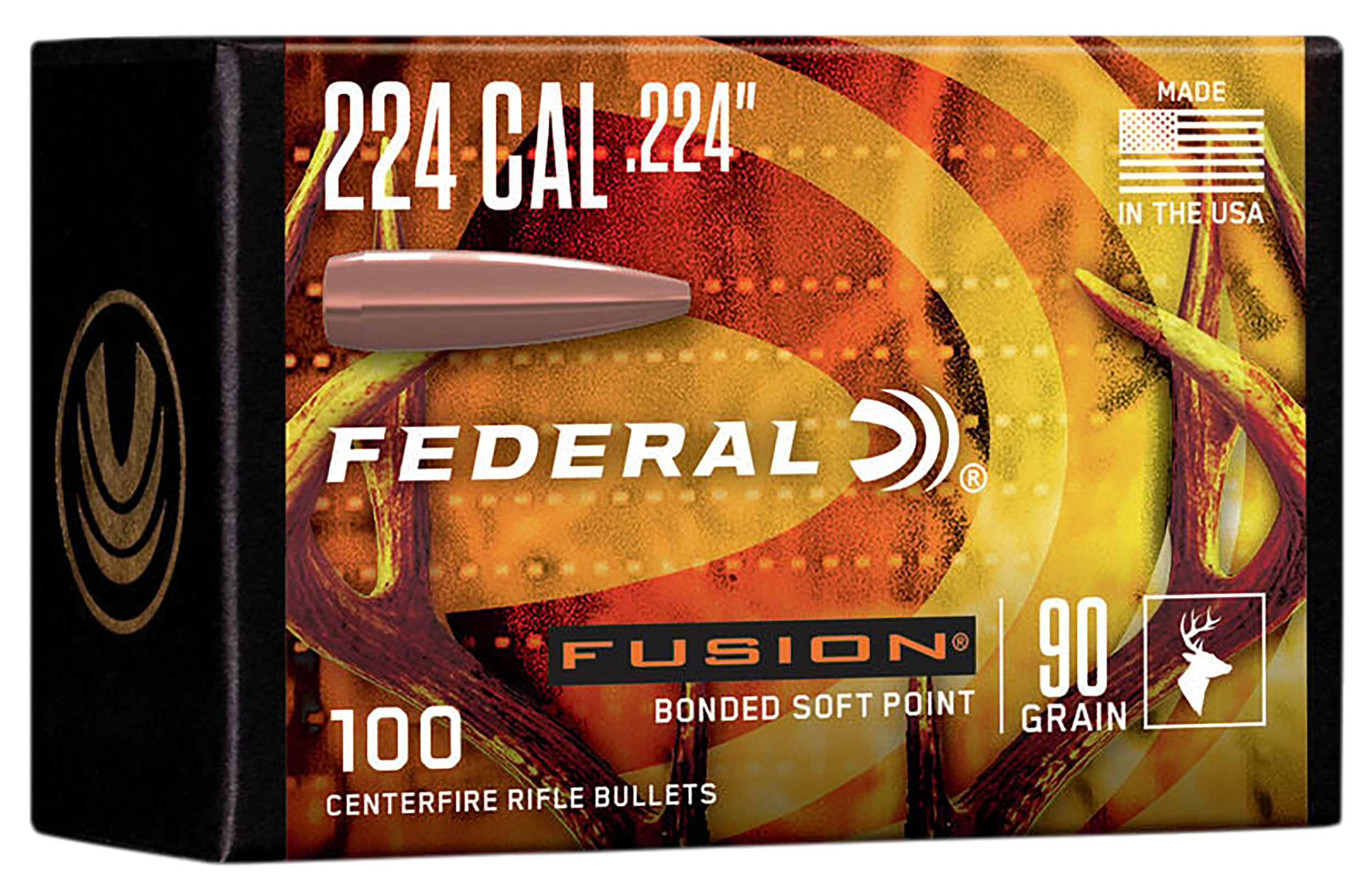 FED FB224F1 BULL .224 90FUS SP 100/4