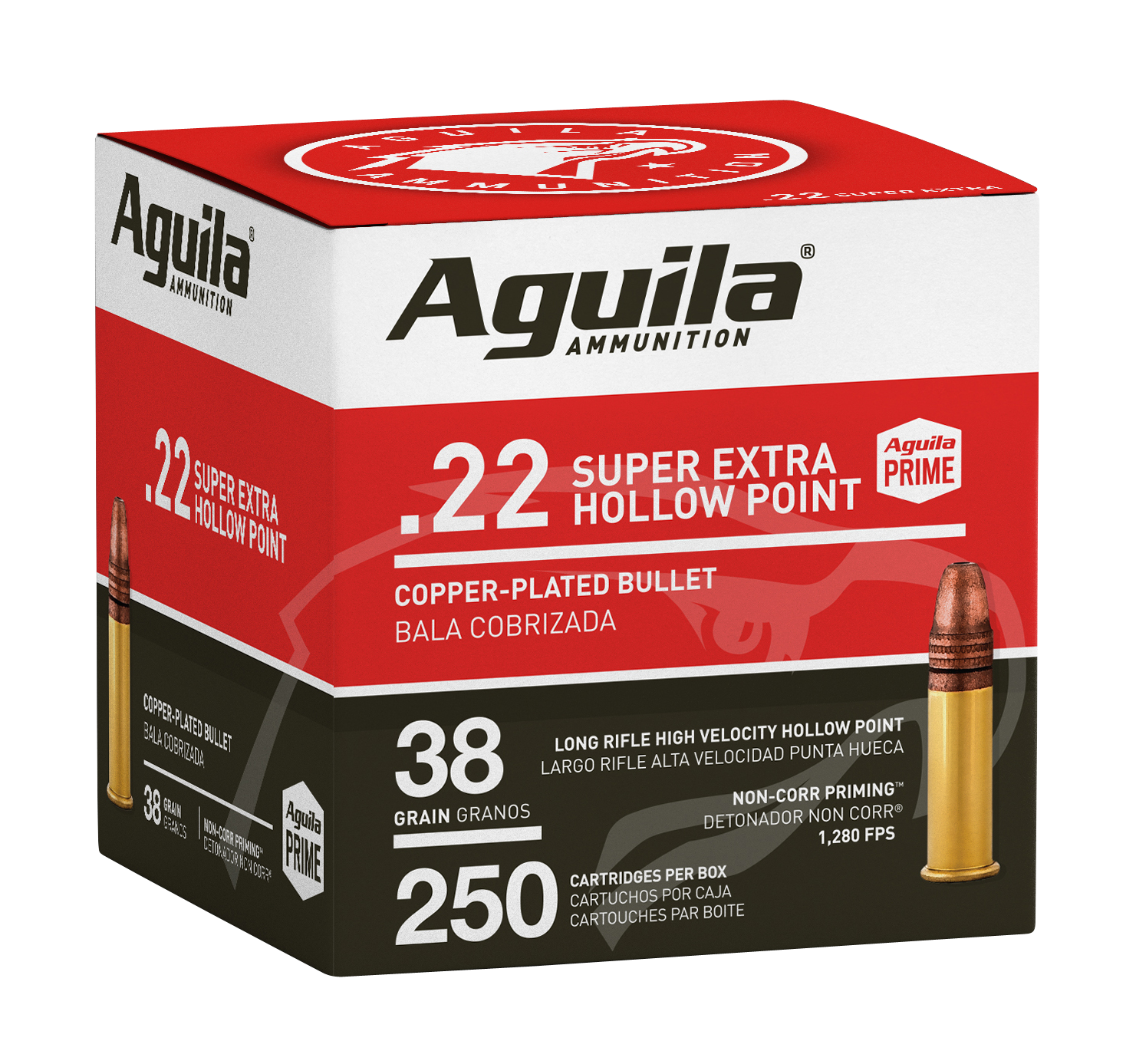 AGUILA 1B221103 22LR HV SP 38GR 250/8