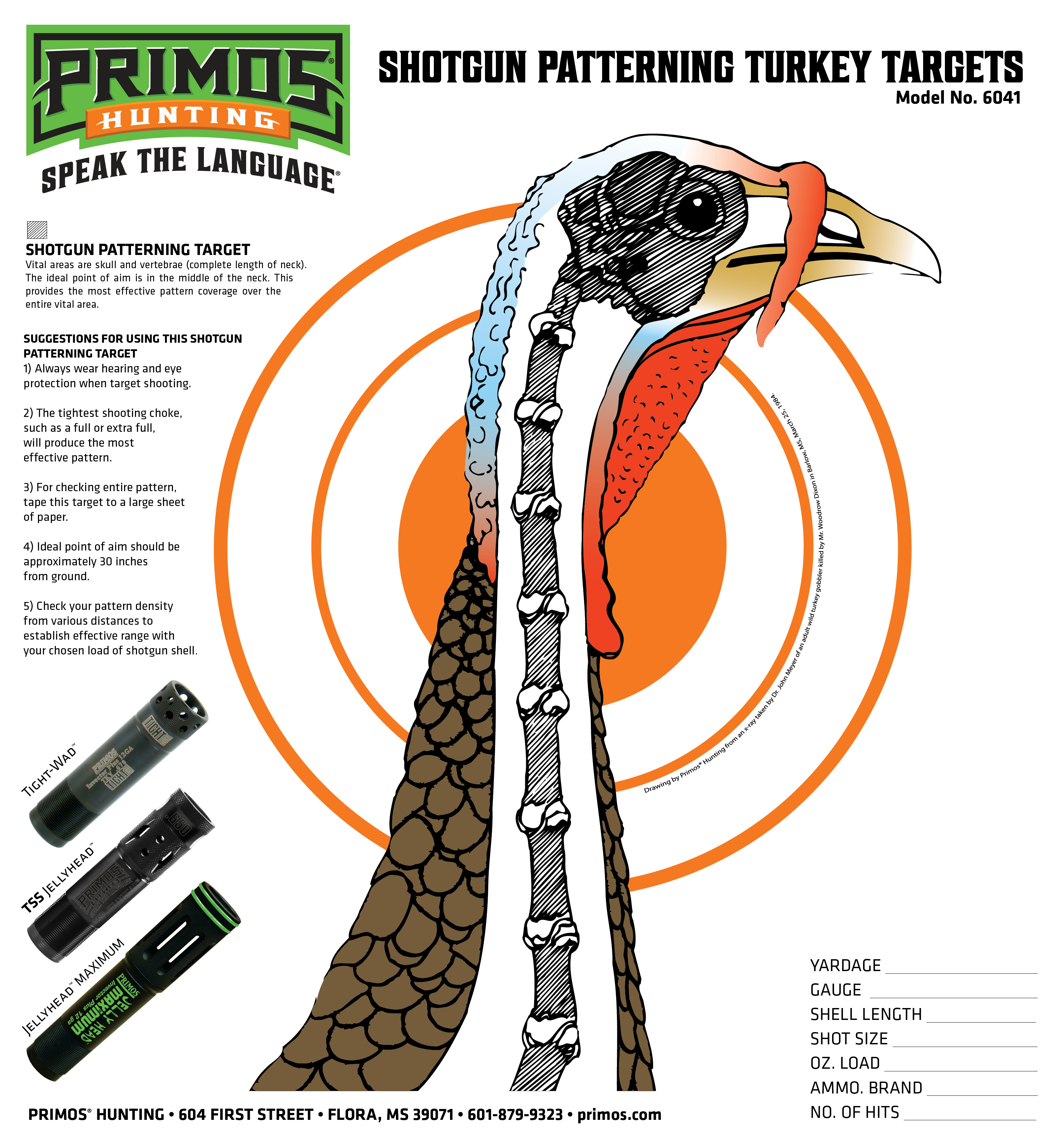 PRIM 6041 TURKEY TARGET 12 TARGETS