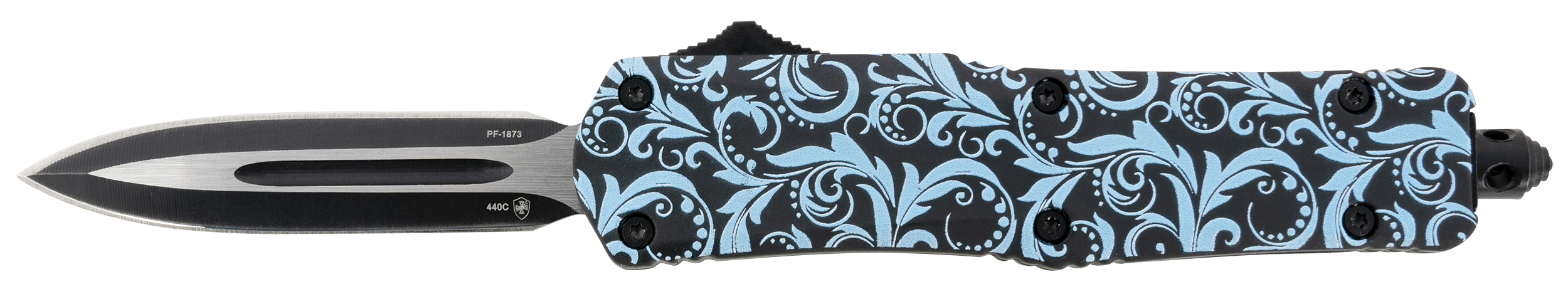 TEMP SMDT131 SML G2 MAIDEN TEAL DAGGER 440C BLK