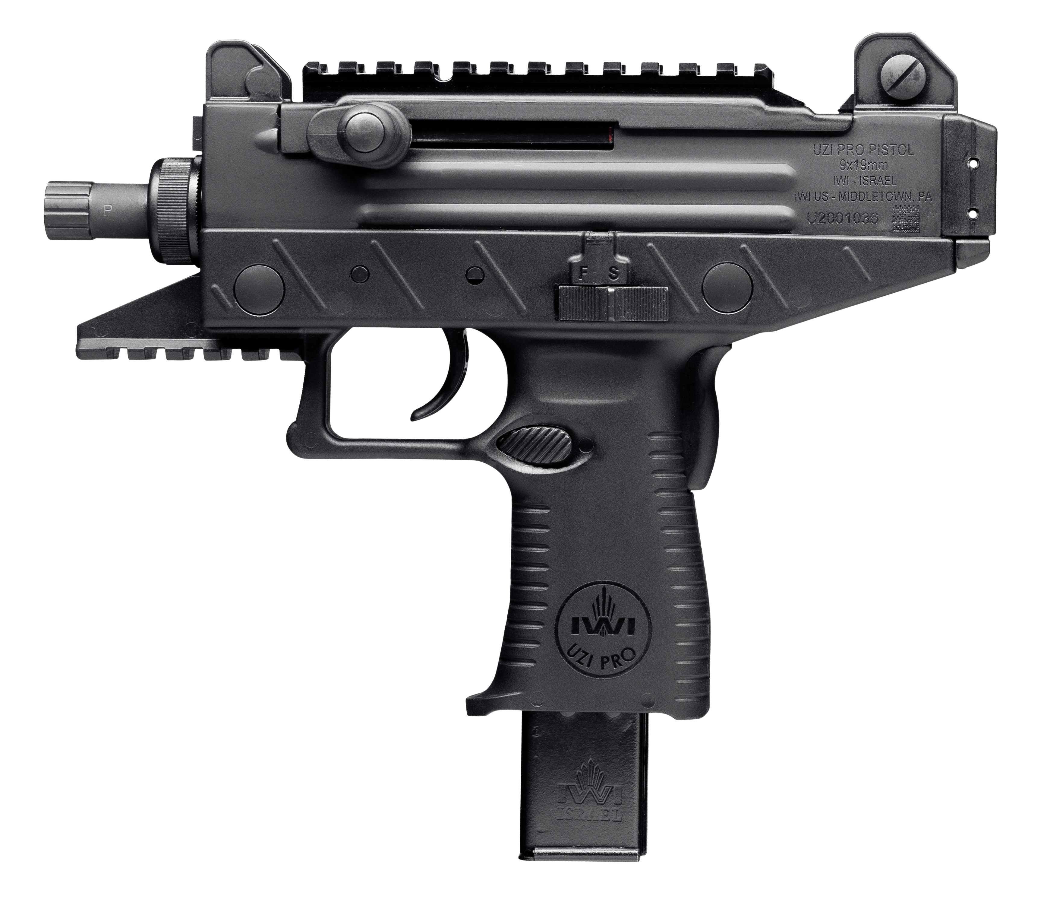 IWI UPP9S-T UZI PRO 9MM 4.5 TB 25R