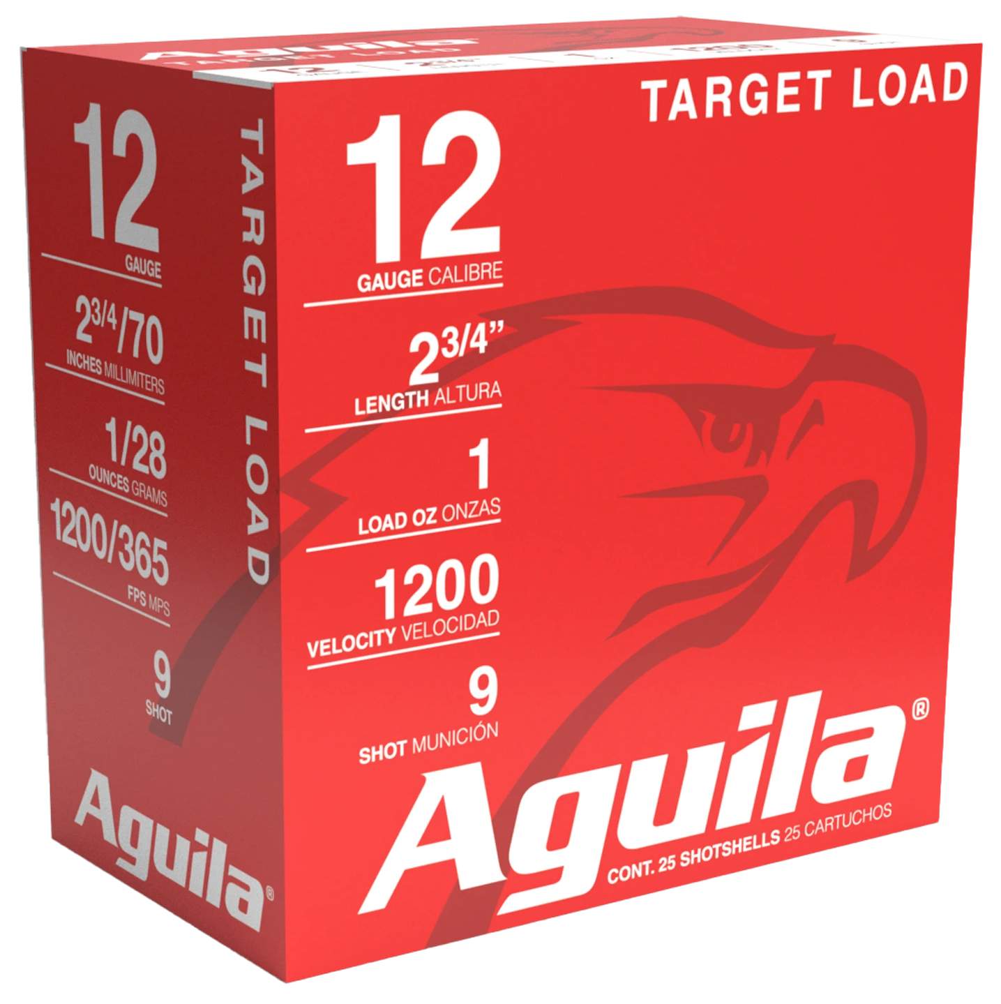 AGUILA 1CHB1306 TARGET 12G 2.75 #9 1OZ 25/10