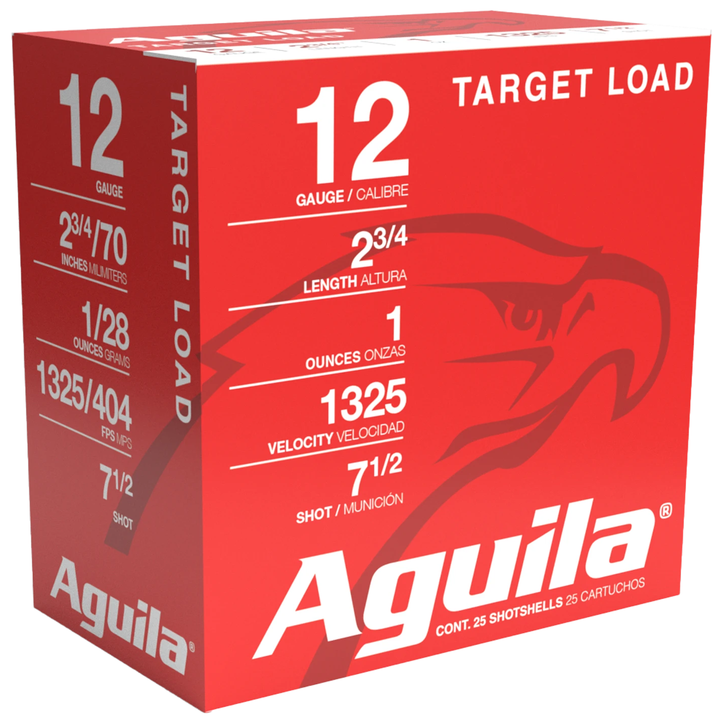 AGUILA 1CHB1285 SPORTING 12G 2.75 #7.5 1OZ 25/10