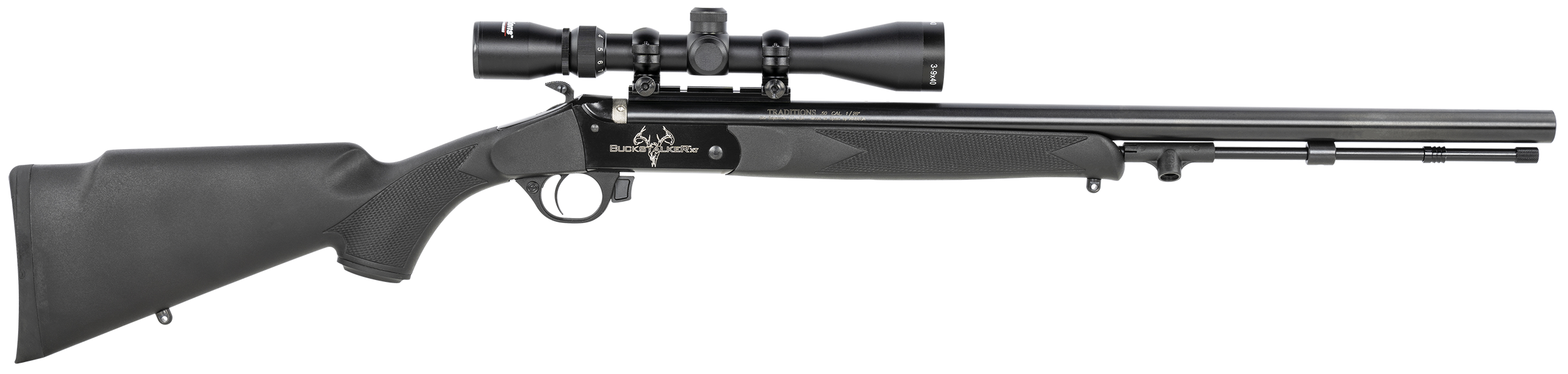 TRAD R572000840 BUCKSTLKR XT SCP 50CAL 24 BK/BK