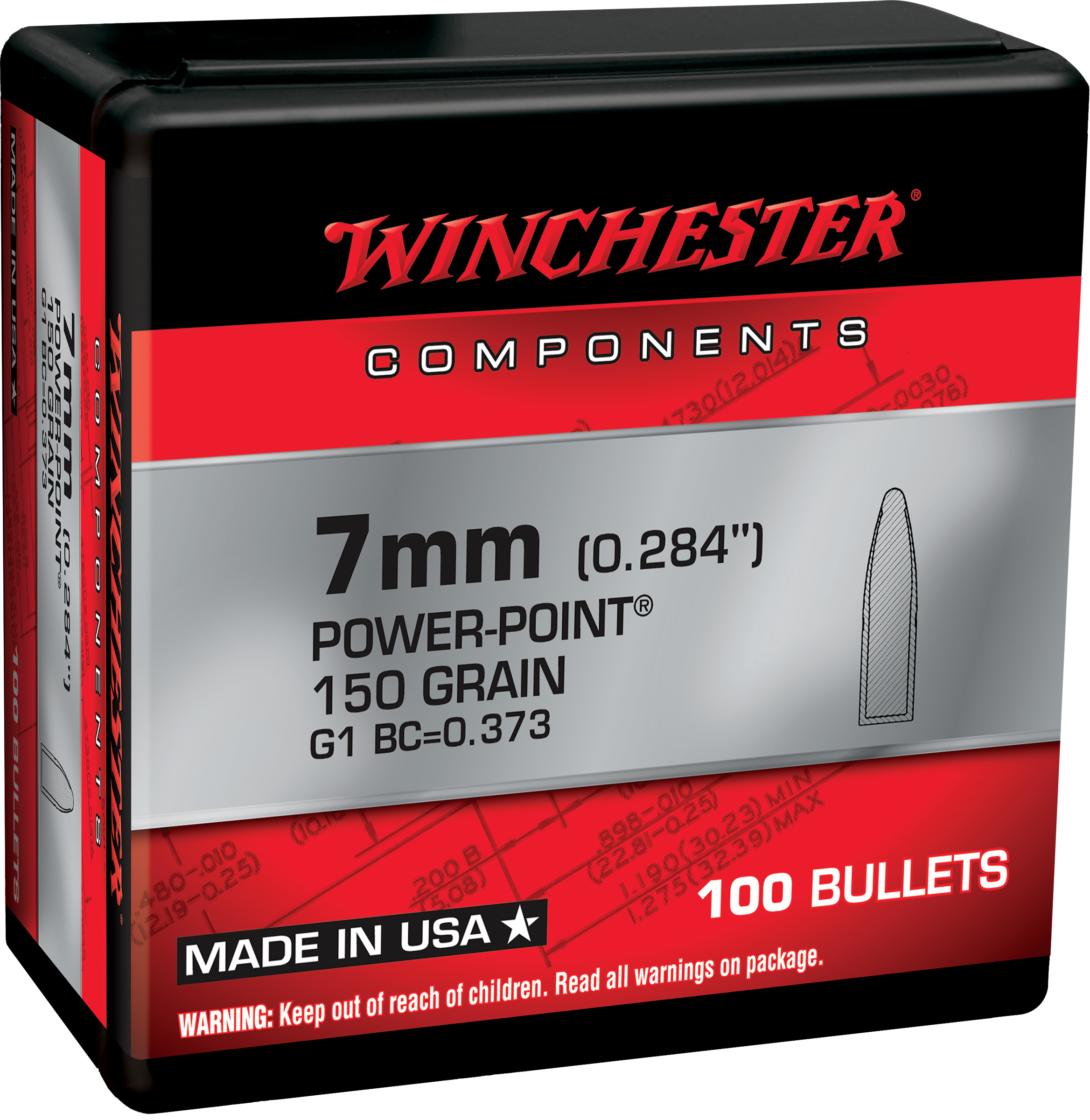 WIN WB7PP150X BUL 7MM 150 PP 100/10