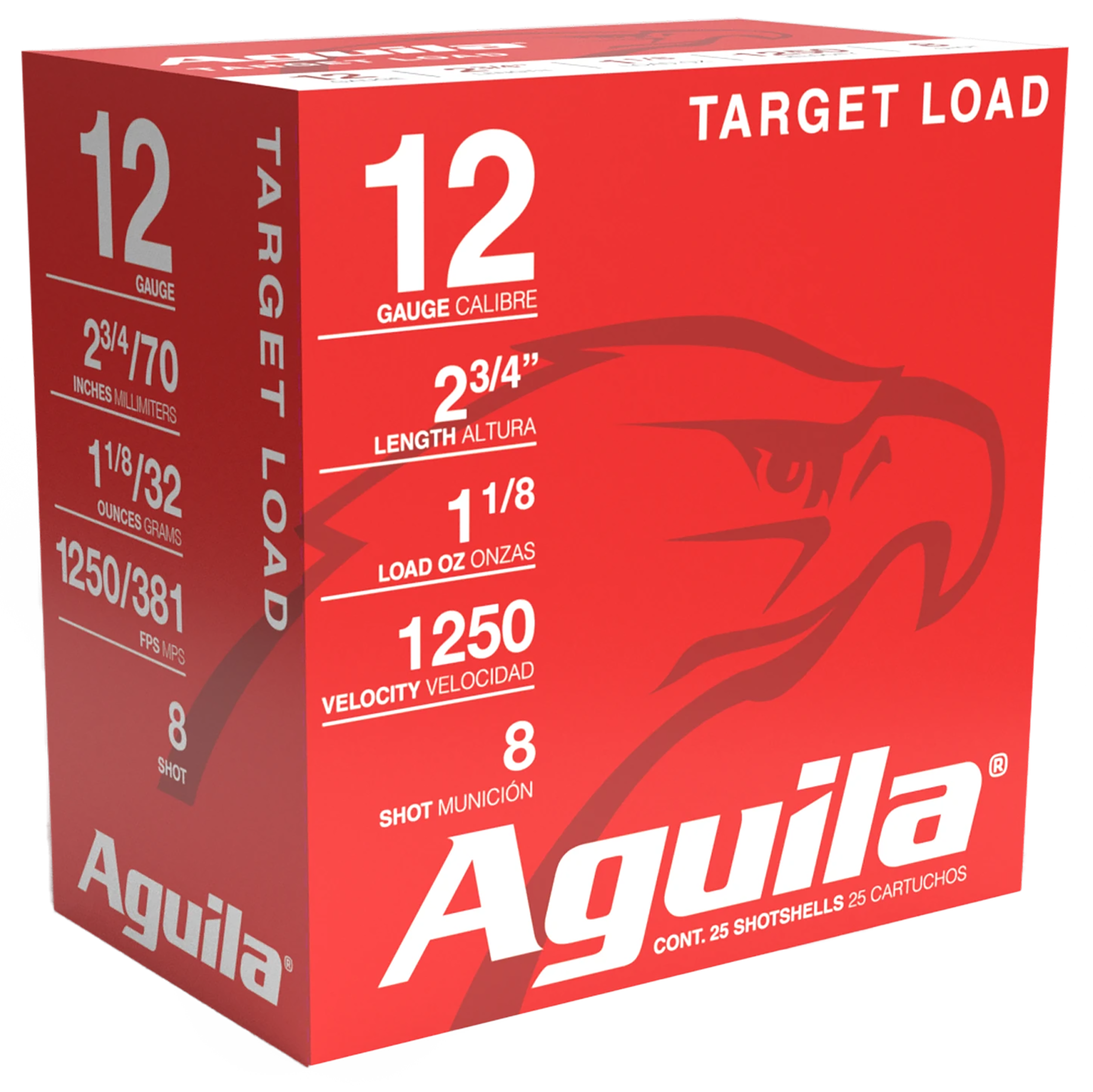 AGUILA 1CHB1348 TARGET 12G 2.75 #8 11/8 25/10