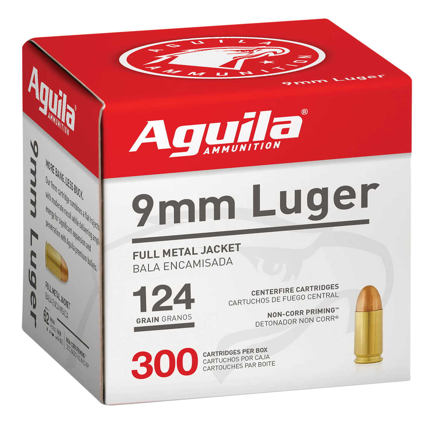 AGUILA 1E092108 9MM 124FMJ 300/4