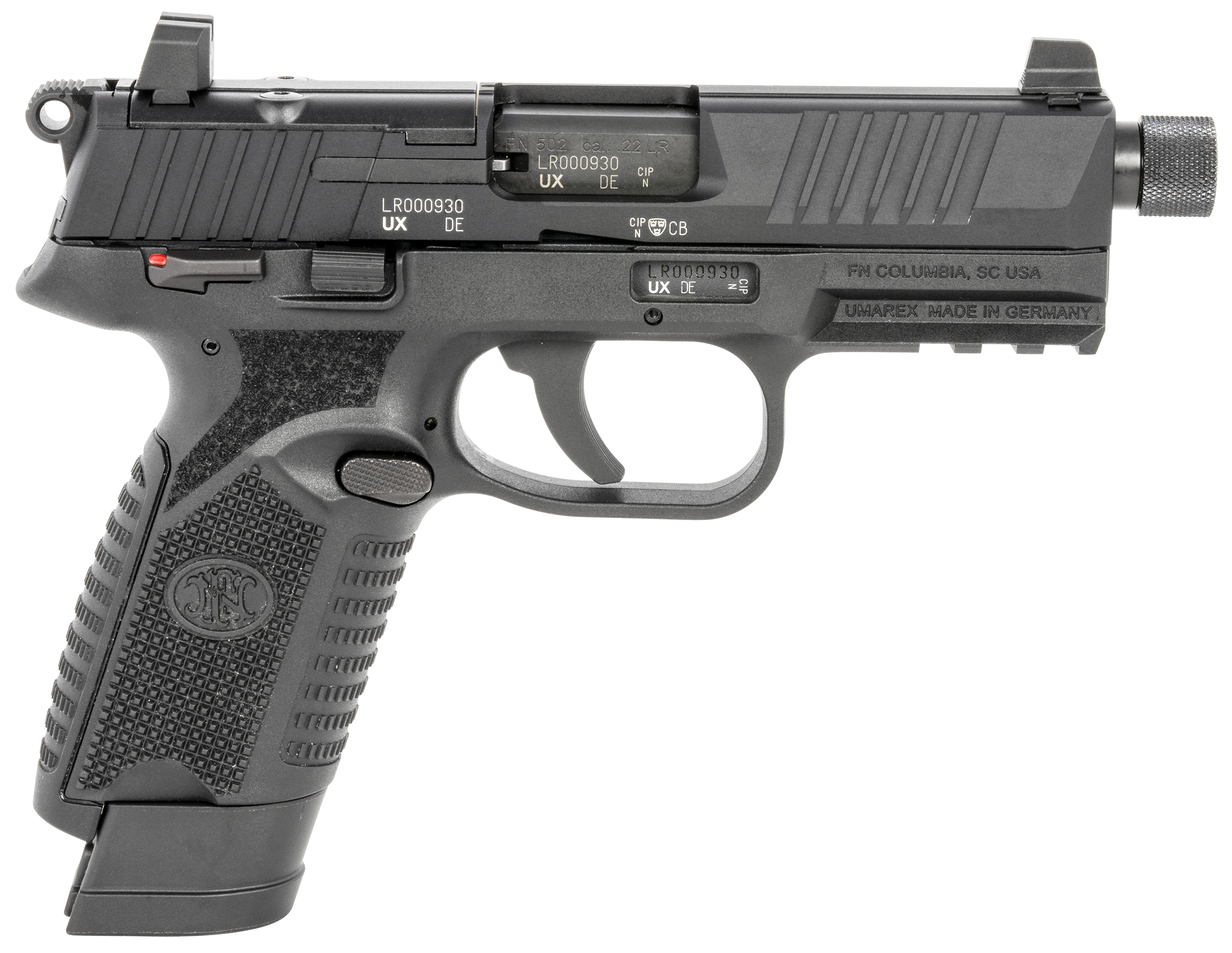 FN 66-101010 502 TACTICAL 22LR 4.6 15+10 BLK