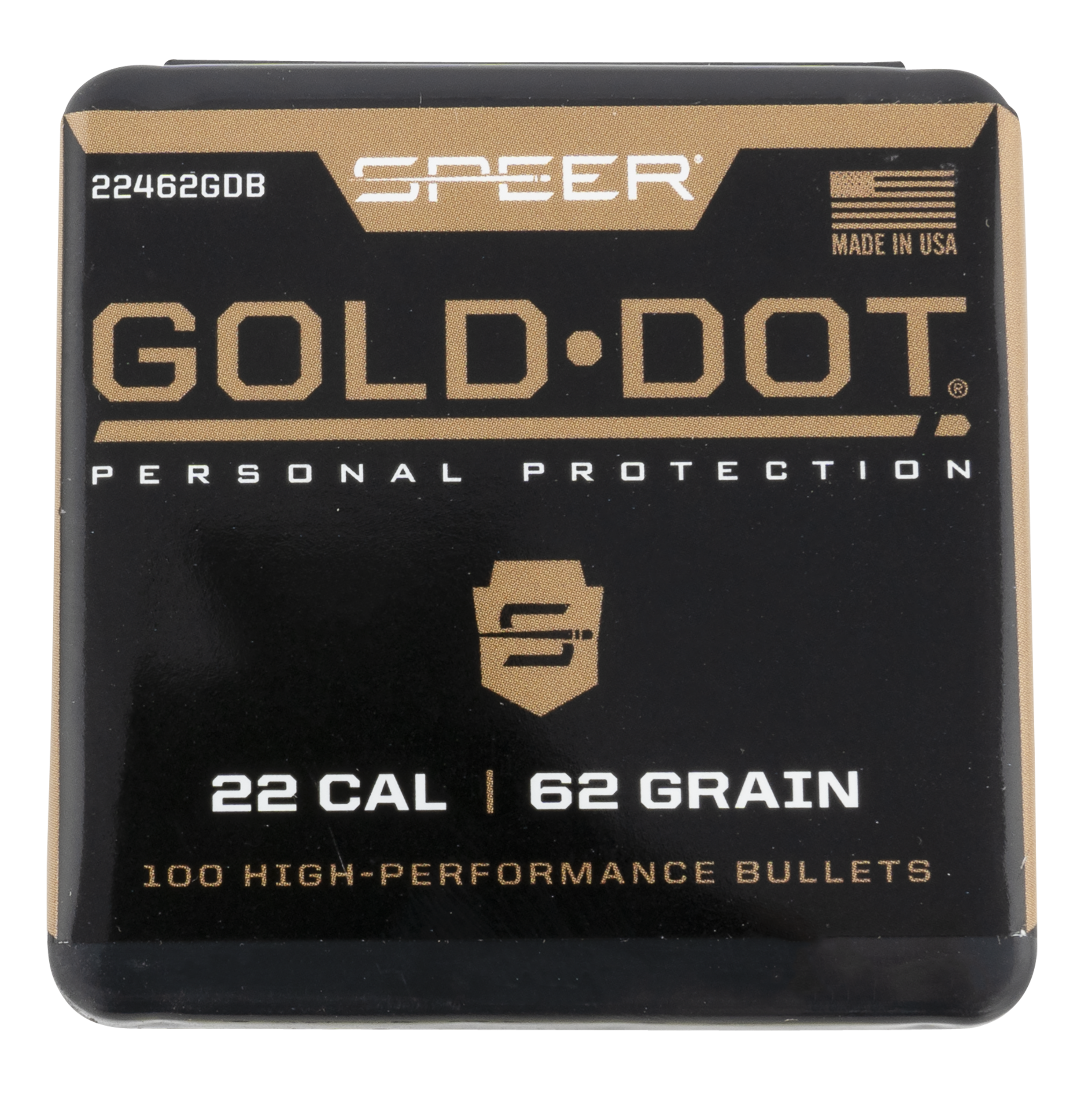 SPEER 22462GDB BULL .264 62 BONDED SP 100/20