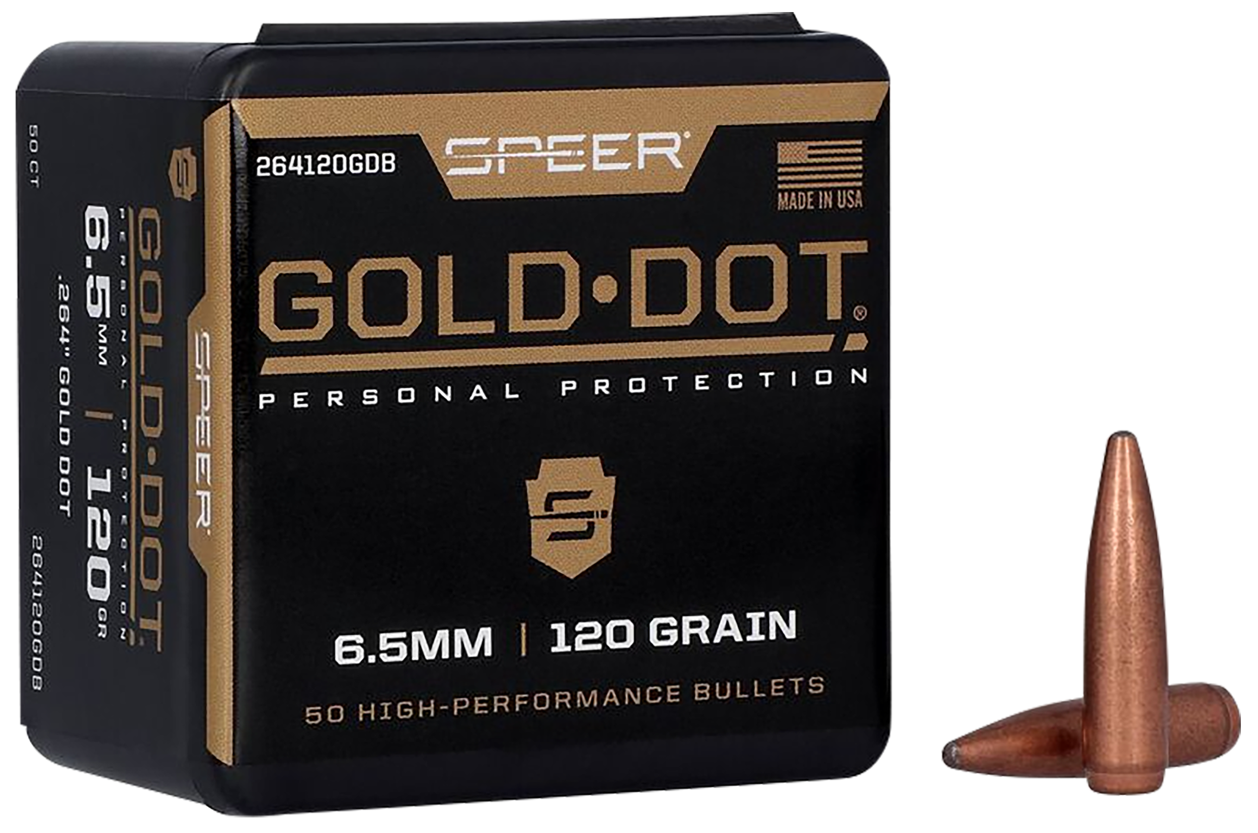 SPEER 264120GDB BULL .264 120 BONDED SP 50/20