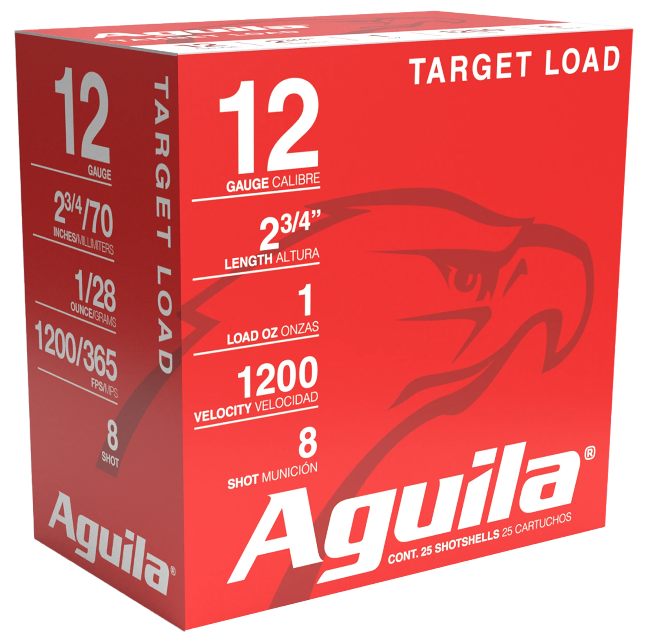 AGUILA 1CHB1305 TARGET 12G 2.75 #8 1OZ 25/10