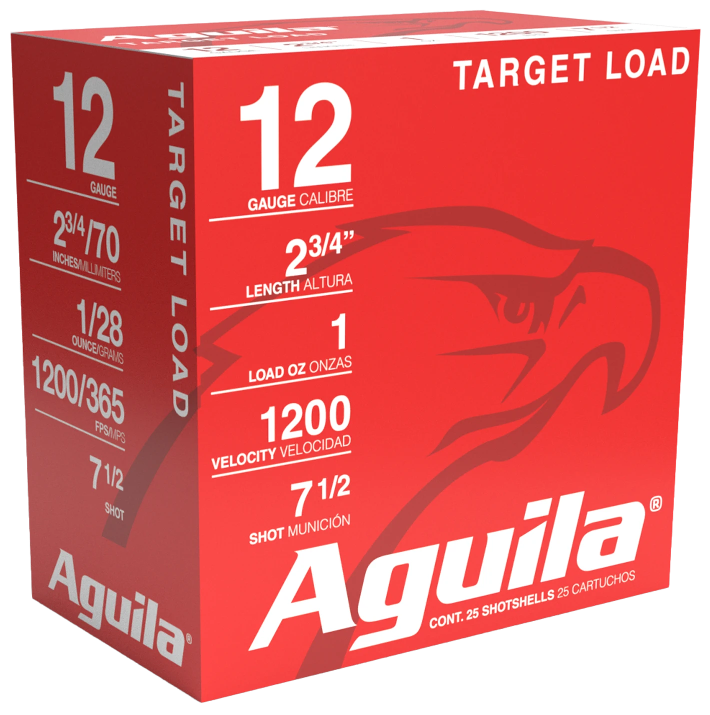 AGUILA 1CHB1304 TARGET 12G 2.75 #7.5 1OZ 25/10