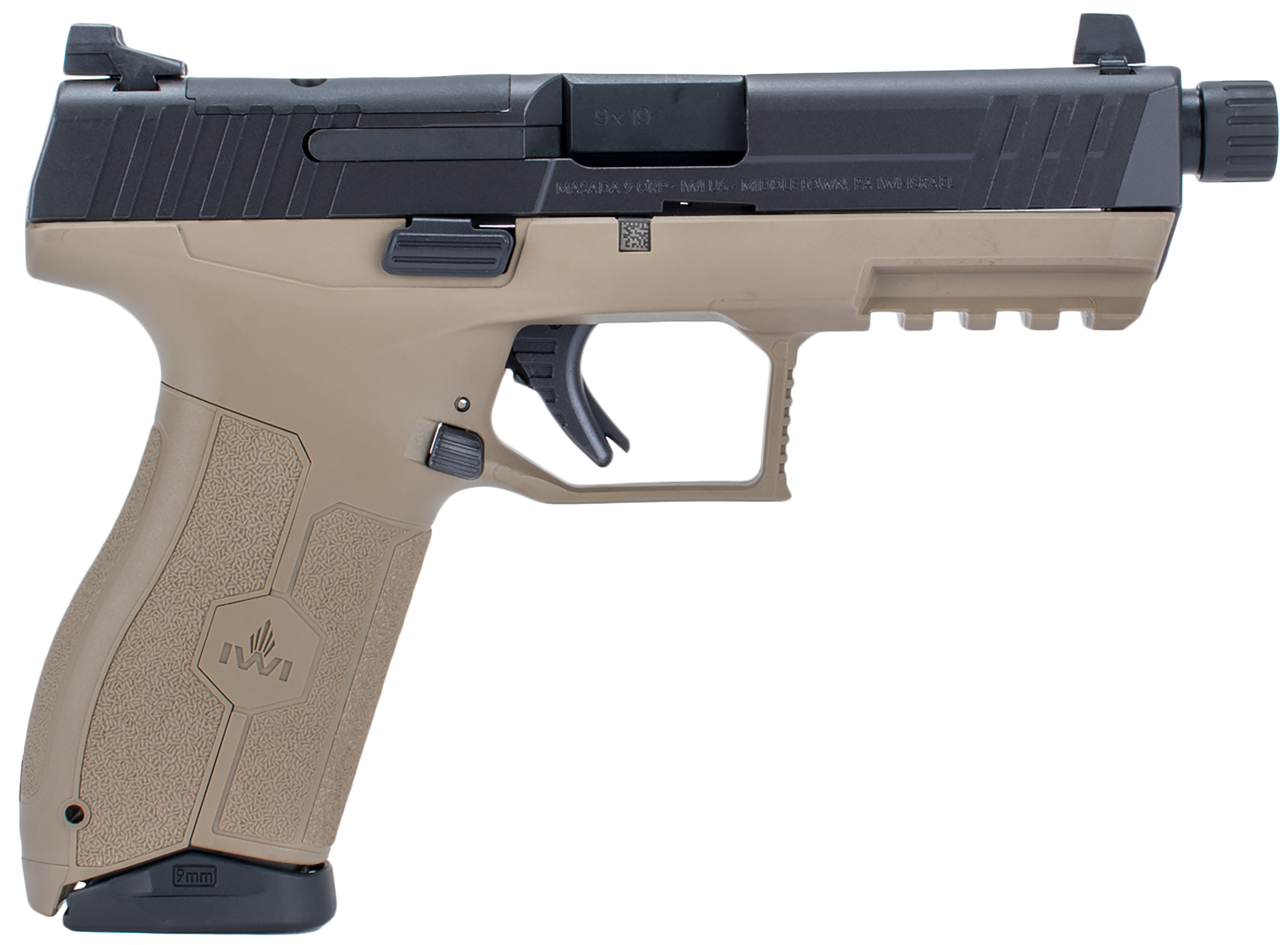 IWI M9ORP10TFDNS MASAD 9MM 10R OR NS 4.6 FDE
