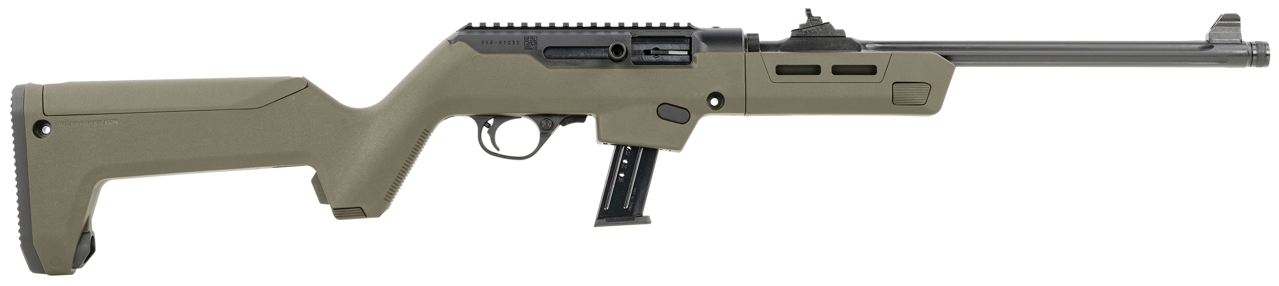 RUG 19131 PC CARB 9MM 16.12 TD MP STK OLIVE 17R