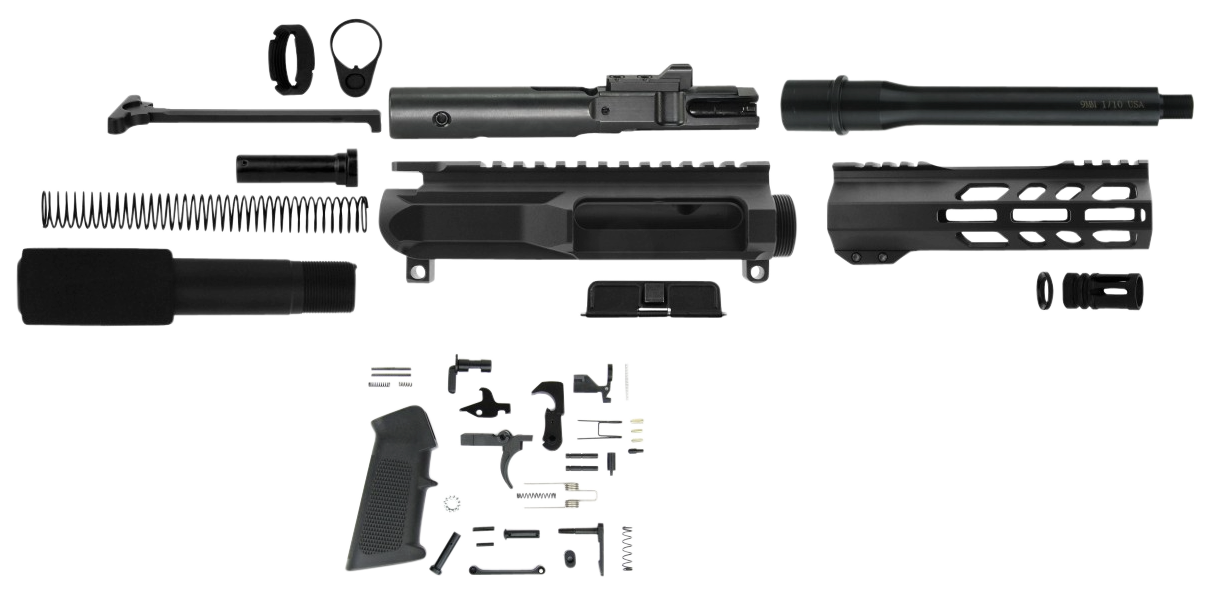 TACFIRE SS-PK9MM-LPK-7 9MM 7.5" PST BUILD KIT