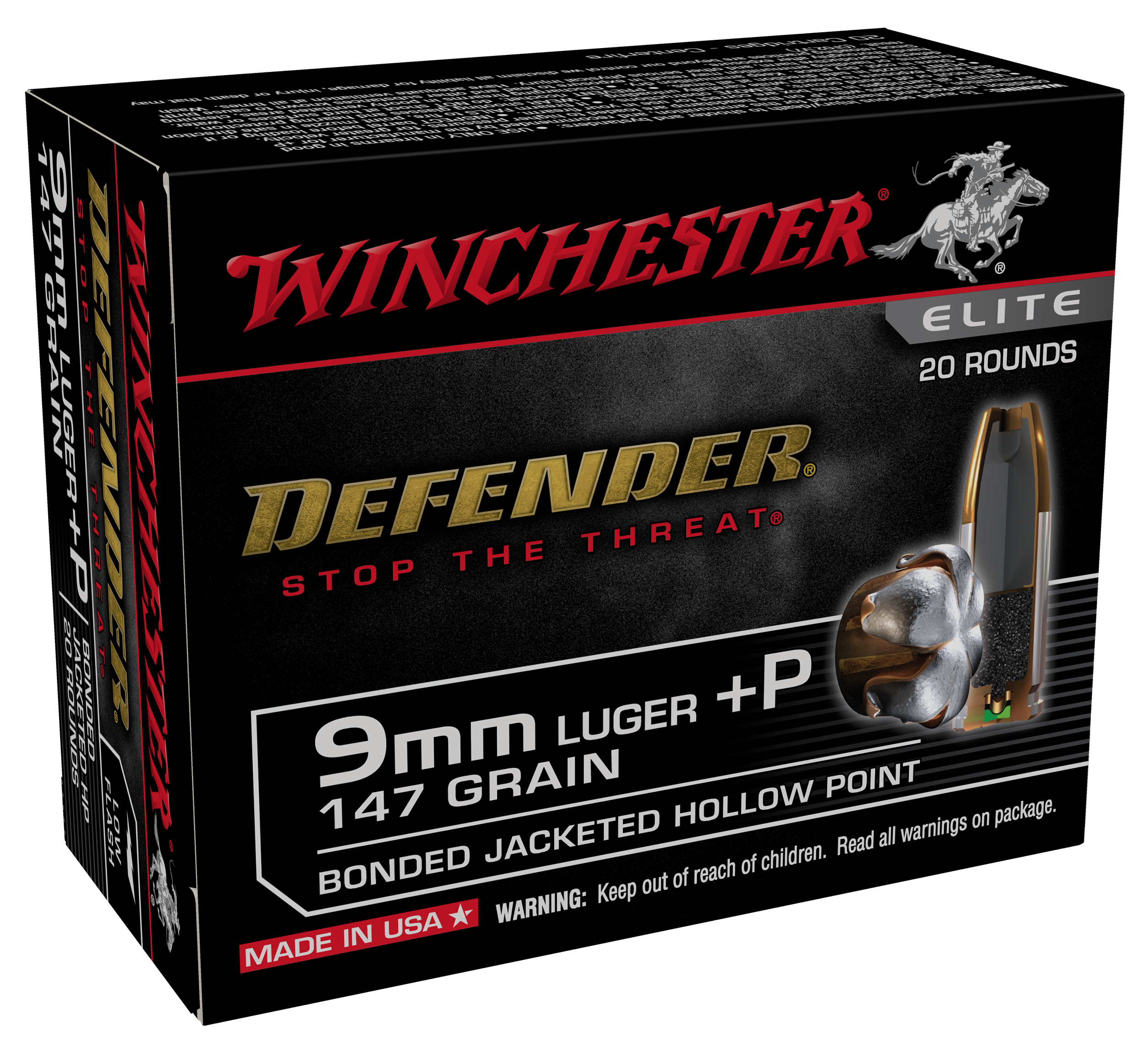 WIN S9MMPDB2 9MM+P 147 PDX 20/10