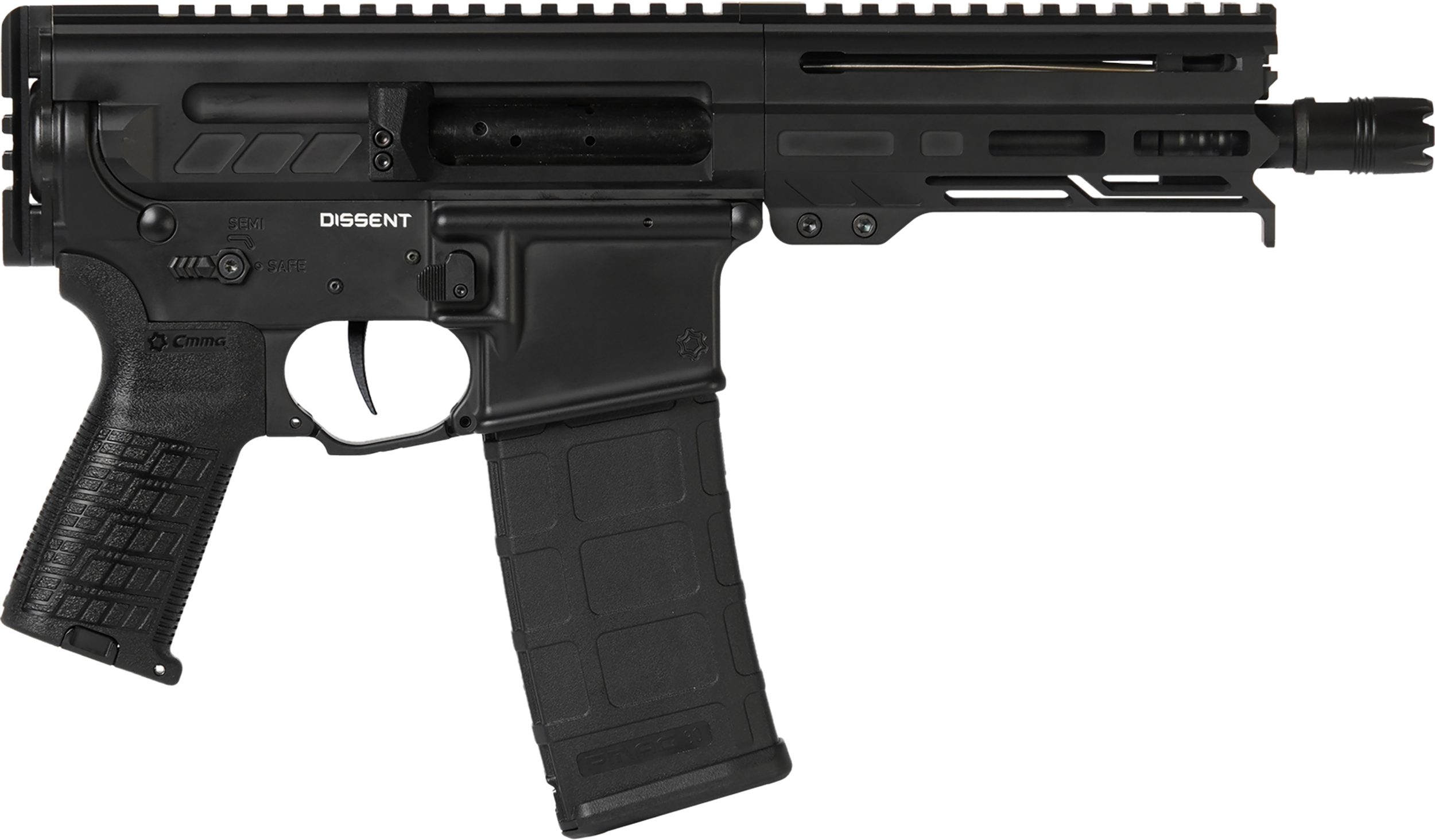 CMMG 30A0E33AB Dissent 300 Blackout 30+1 6.50in, Cerakote Rec, OEM Grip, Pi