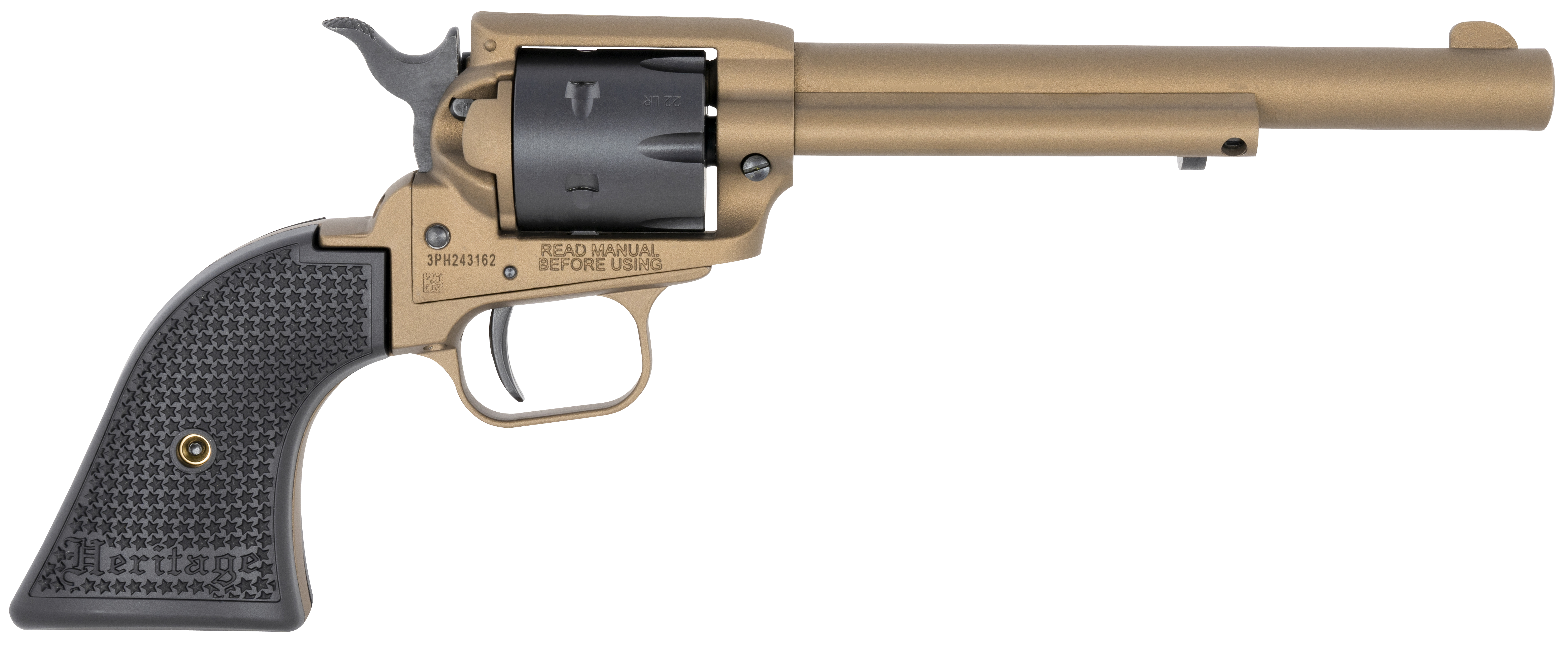 HER RR22A6 ROUGH R 22LR 6.5 6R BLK/BRZ