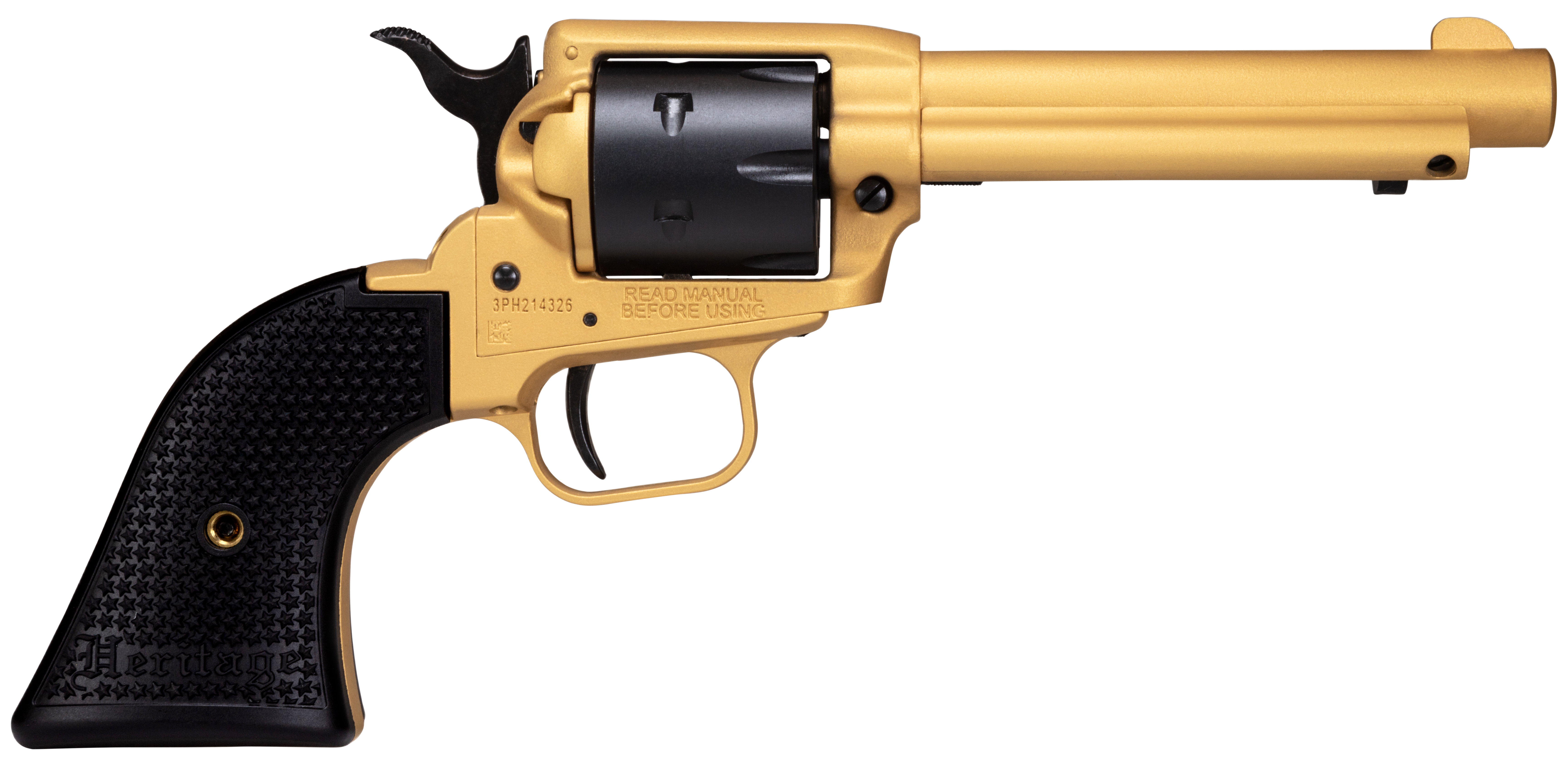 HER RR22S4 ROUGH R 22LR 4.75 6S BLK/GLD