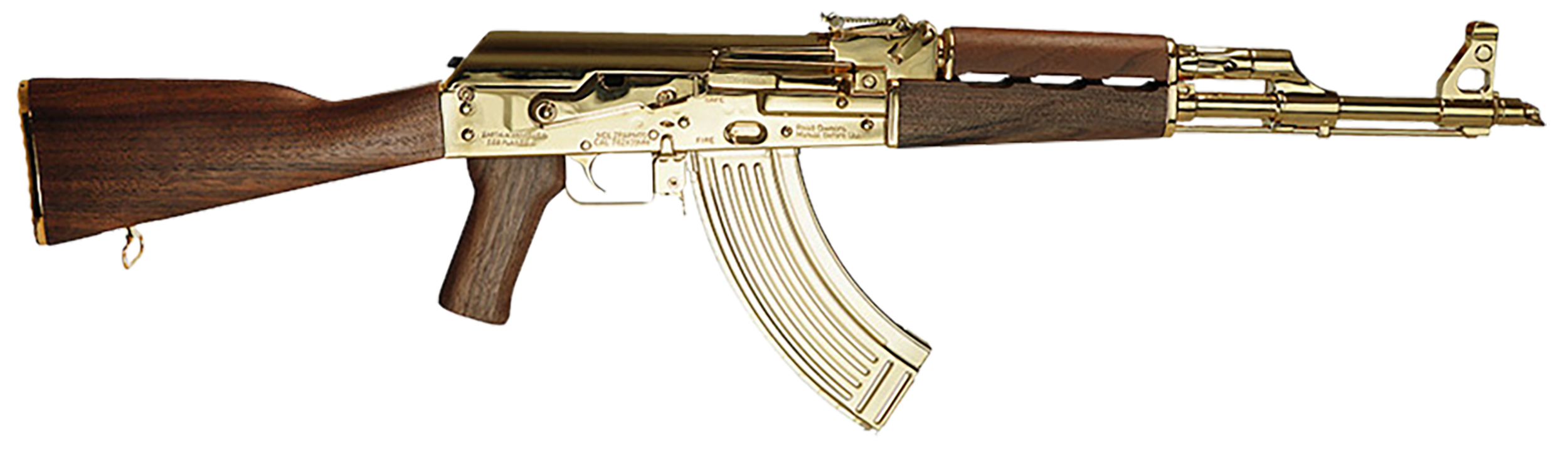ZASTAVA ZR7762WMGL ZPAPM70 762 RFL 24K GOLD WLNT