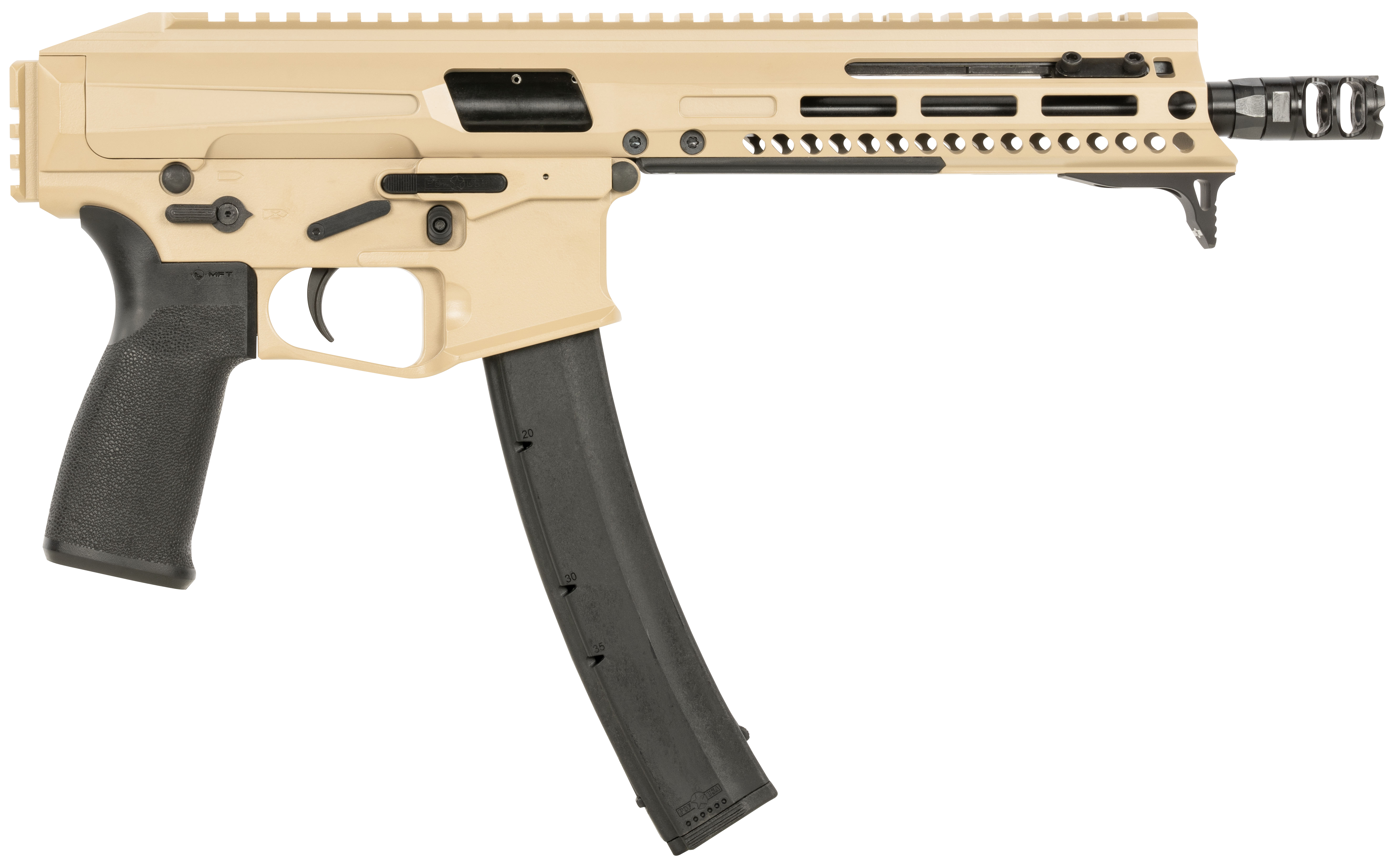 POF 01926 PHOENIX 9MM PSTL 8IN MLOK Q/QD FDE