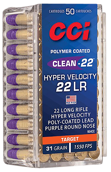 CCI 954CC 22LR HYPVEL CLN 31 LN PRPL 50/100