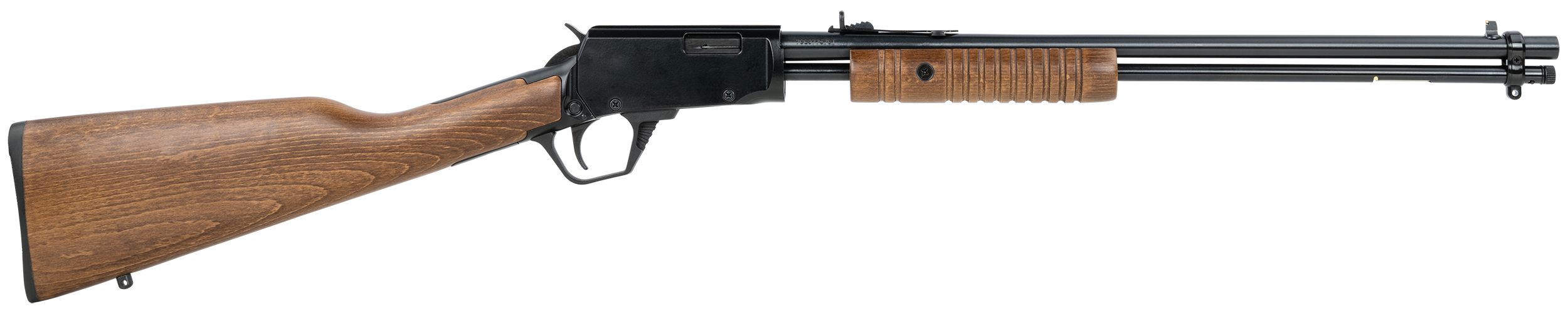 Rossi RP22W201WD Gallery Full Size 22 WMR 12+1 20" Polished Black Steel Barrel & Receiver, Hardwood Synthetic Fixed Stock